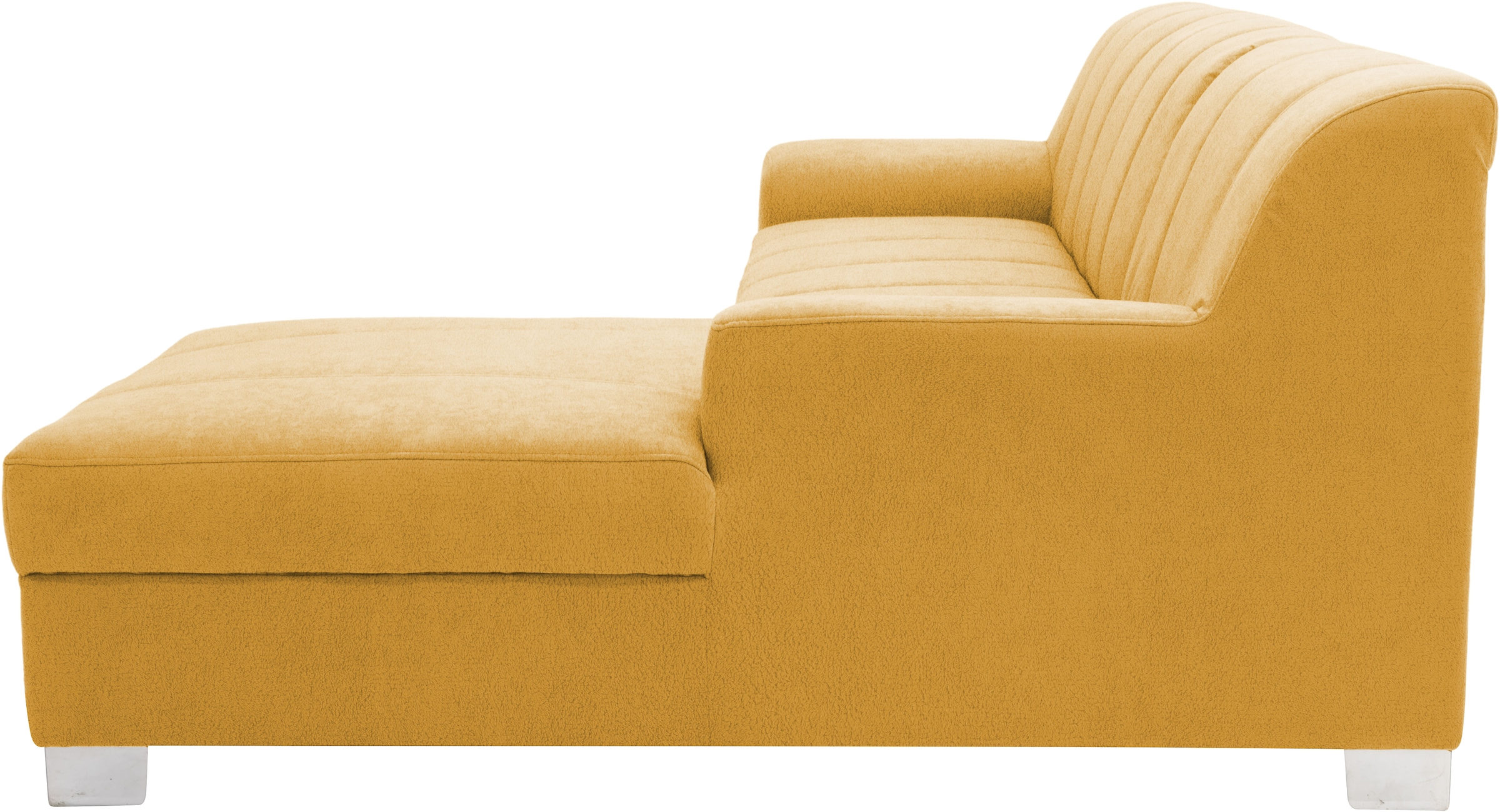 OTTO home Ecksofa »Lolland BxT: 241x146 cm, modern, mit Steppungen, mittel-fester Sitz« L-Form, aus pflegeleichtem, weichem Luxus-Microfaser