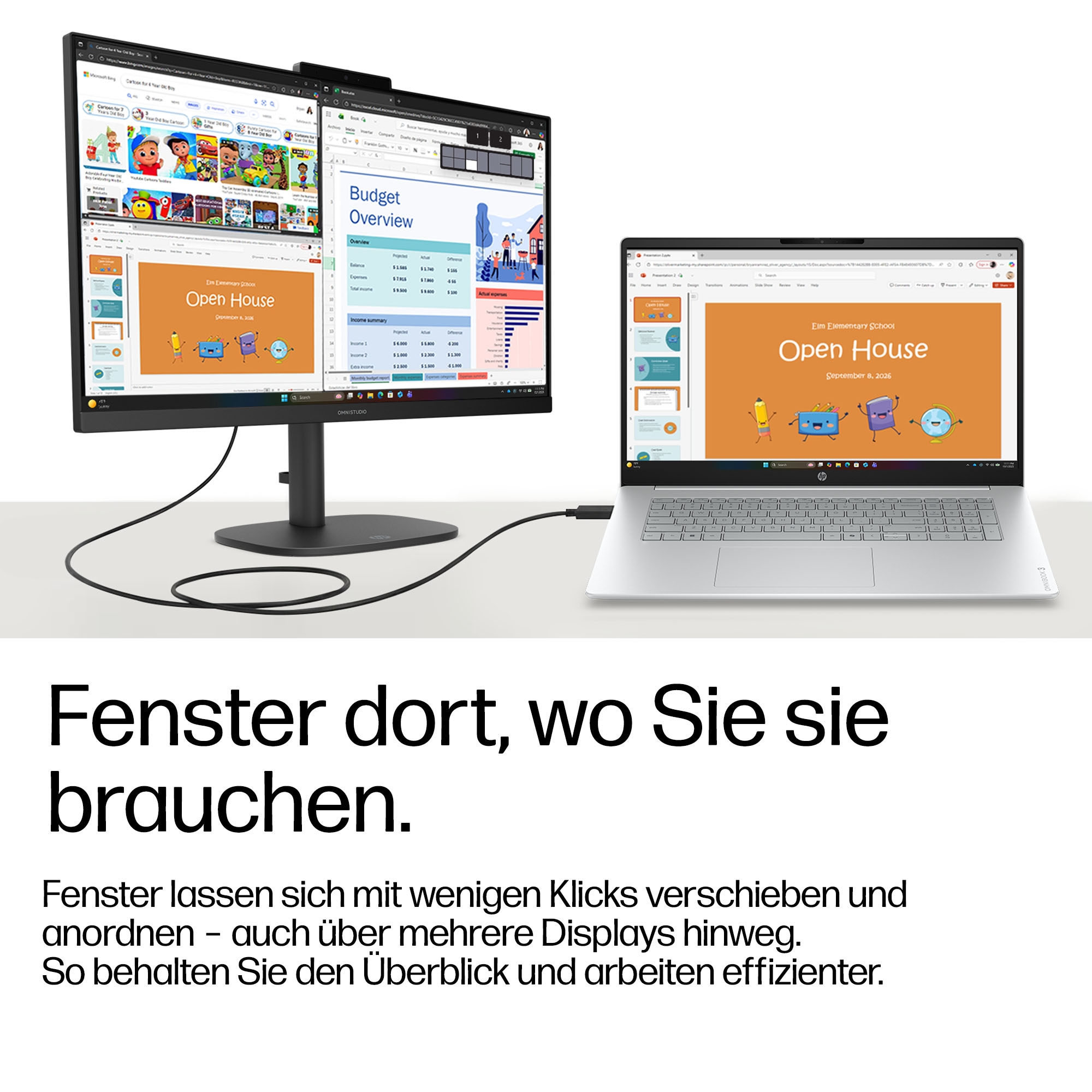 HP Notebook »OmniBook 3 17-dm0071ngx« 43,9 cm / 17,3 ″ AMD Ryzen™ AI 7 Radeon 840M 512 GB SSD
