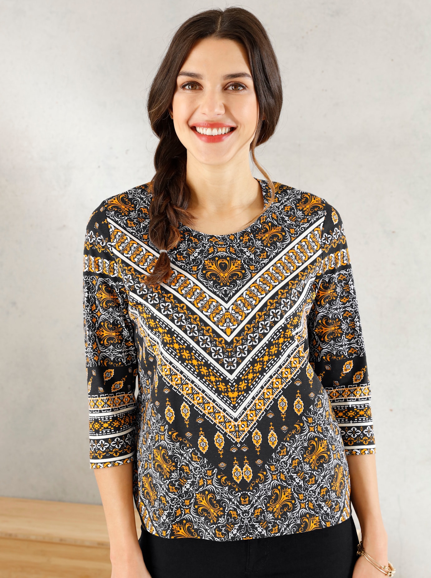Classic Basics 3/4-Arm-Shirt "Shirt" 1 Stk. tlg. günstig online kaufen