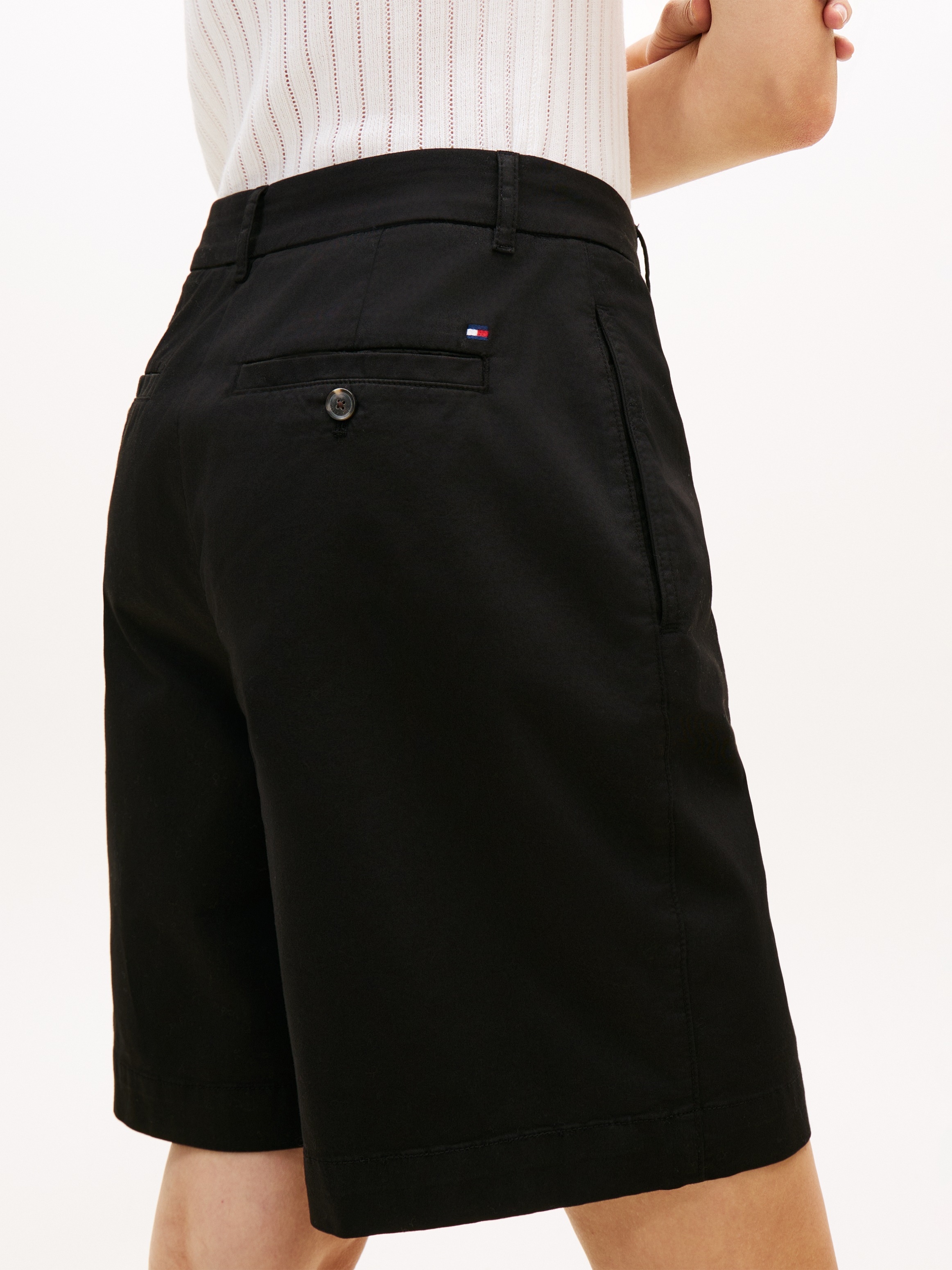 Tommy Hilfiger Chinoshorts "CO GMD BLEND CHINO SHORT" mit umgeschlagenem Be günstig online kaufen