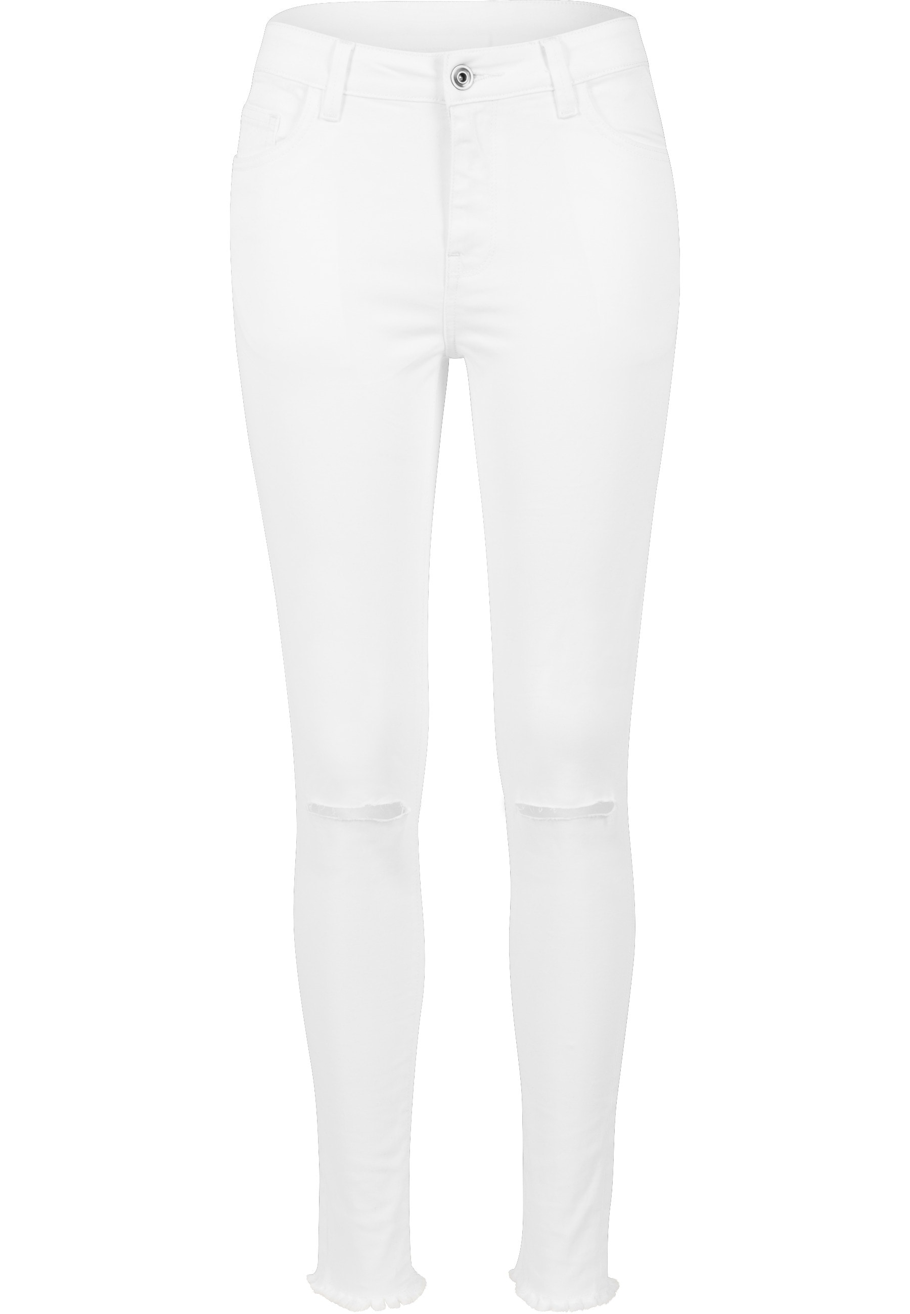 URBAN CLASSICS Stoffhose "Urban Classics Damen Ladies Cut Knee Pants" günstig online kaufen