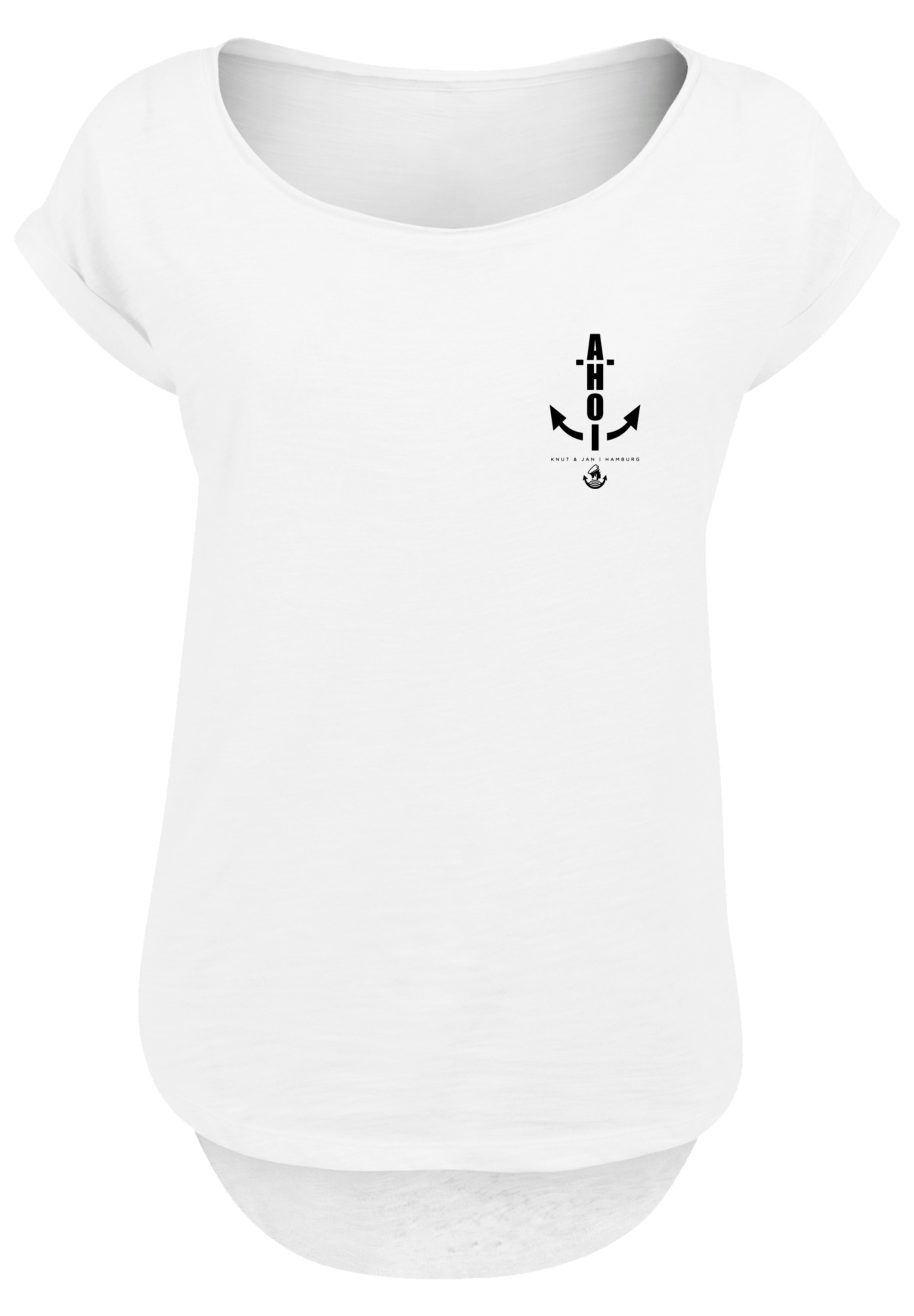F4NT4STIC T-Shirt »Ahoi Anker Knut & Jan Hamburg«, Print
