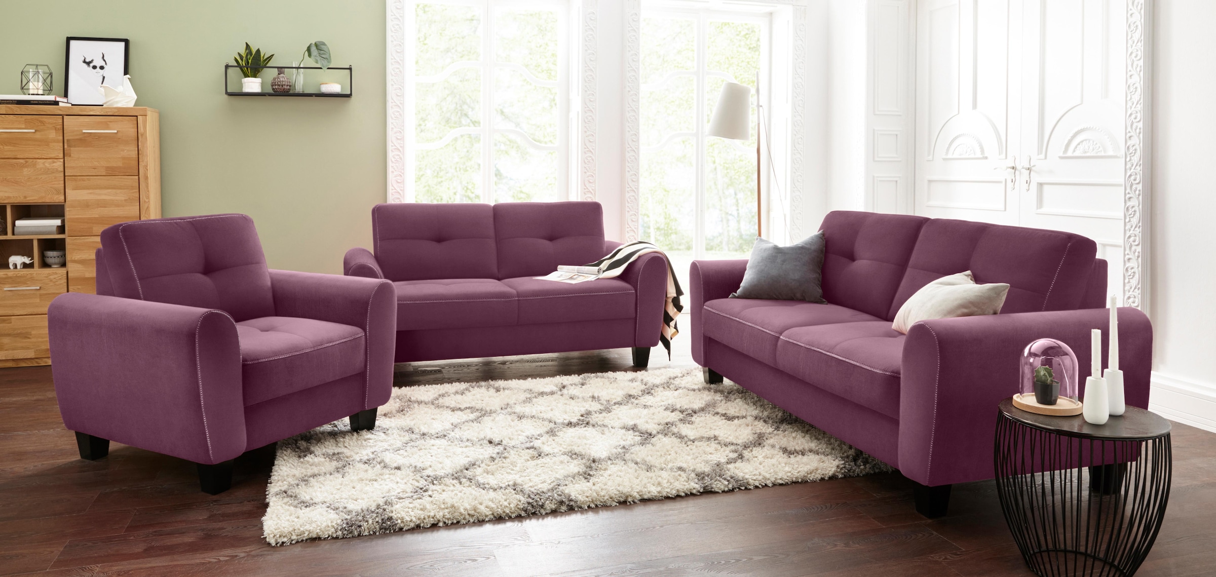 sit&more 2-Sitzer »Varese«, inklusive Federkern