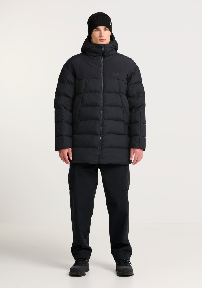 Jack Wolfskin Winterjacke »ICY HOLLOW HOODED JKT M« mit Futter und Wattierung aus Polyester, Winterjacke, phantom