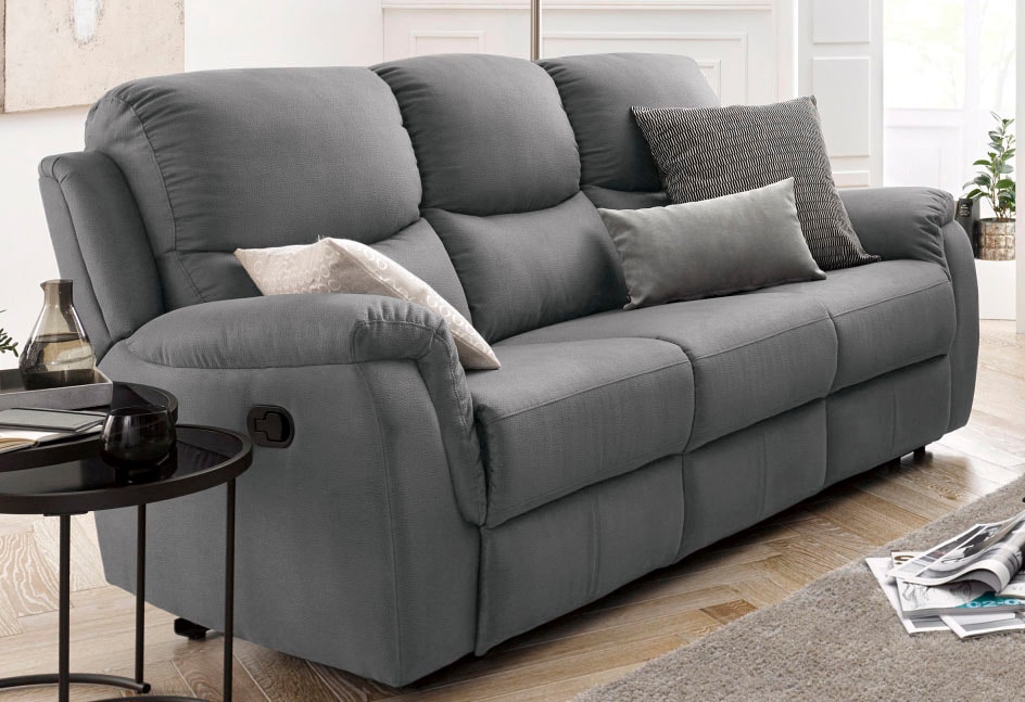 OTTO home 3-Sitzer "Diana, B: 205cm" mit Relaxfunktion und Federkern, hohe Belastbarkeit