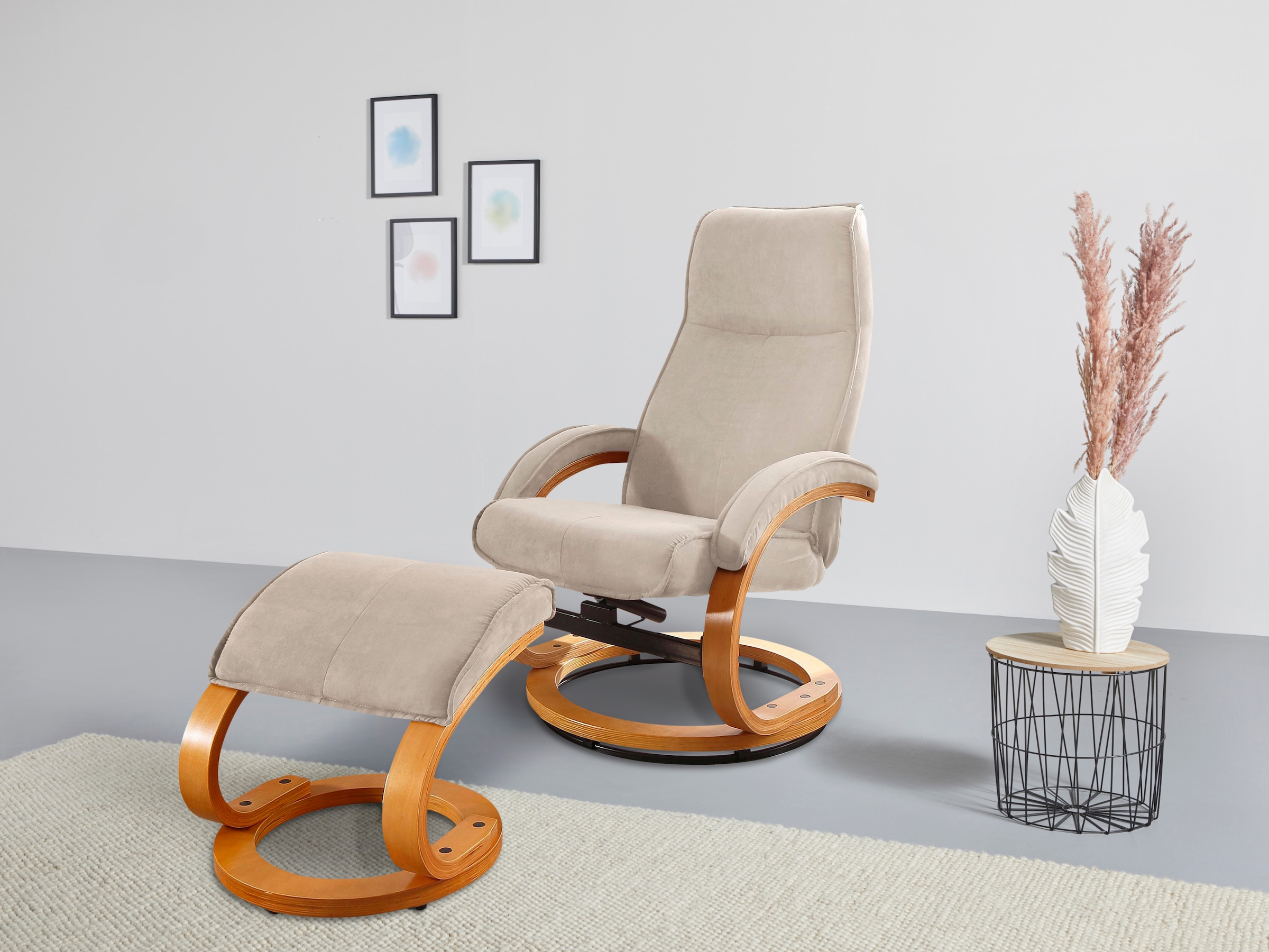 Home affaire Relaxsessel "mit Hocker PARIS - OTTO. Verlässliche Qualität." günstig online kaufen