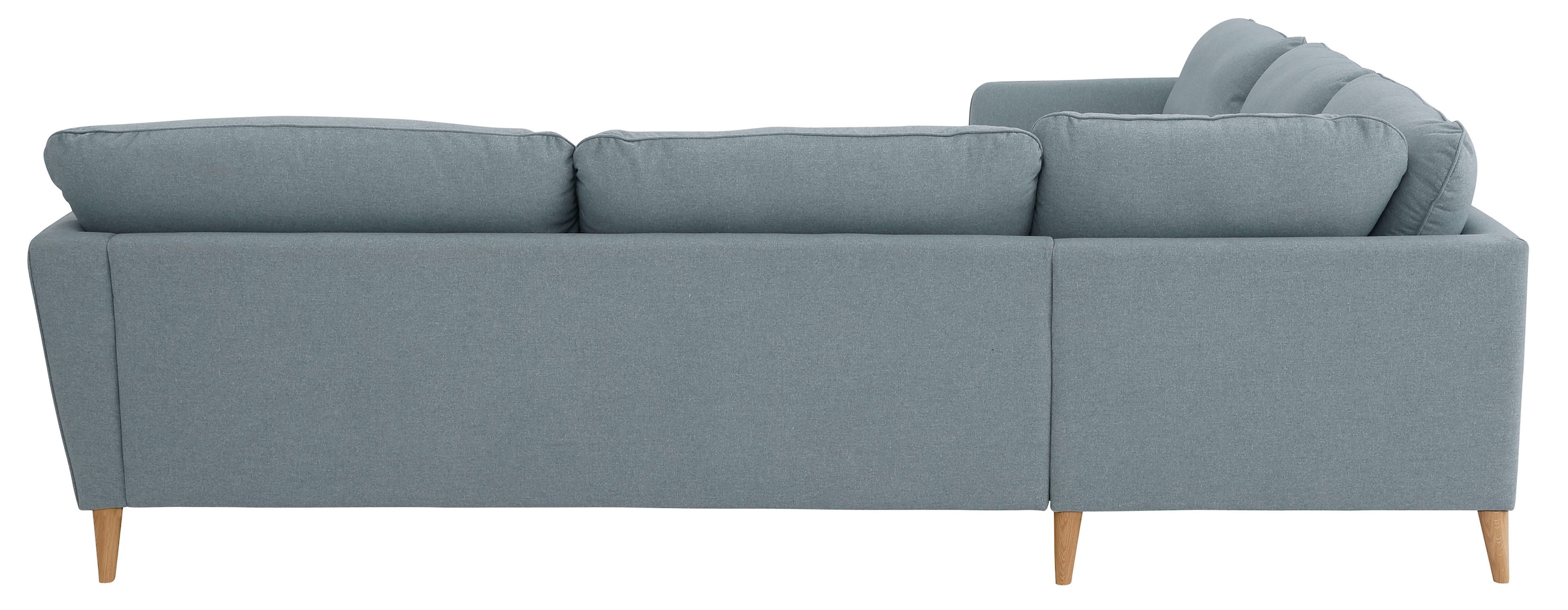 Home affaire Ecksofa »MARSEILLE 278/278 cm, L-Form,«, gleichschenklig, aus Eiche-Massivholz Beinen, verschiedene Bezüge