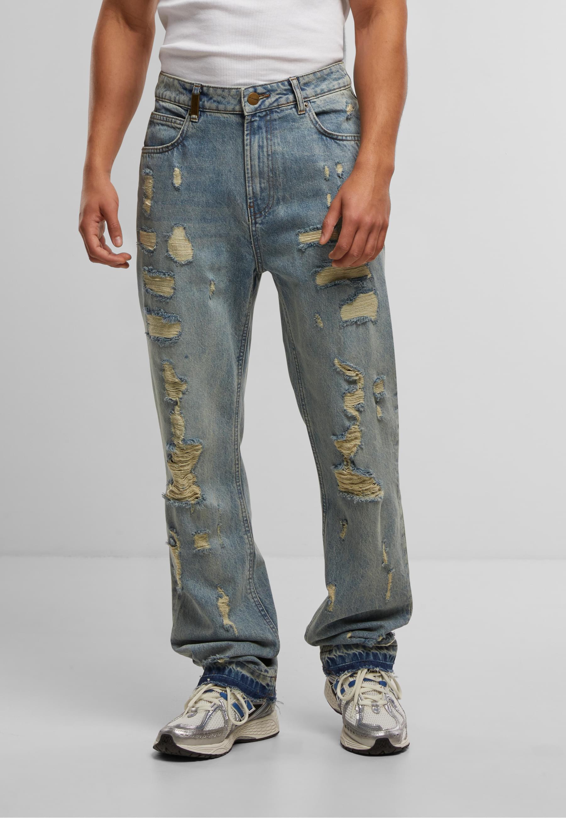 Thumbnail - 2Y Studios Bequeme Jeans "2Y Studios 2Y Firio Destroyed Straight Jeans"