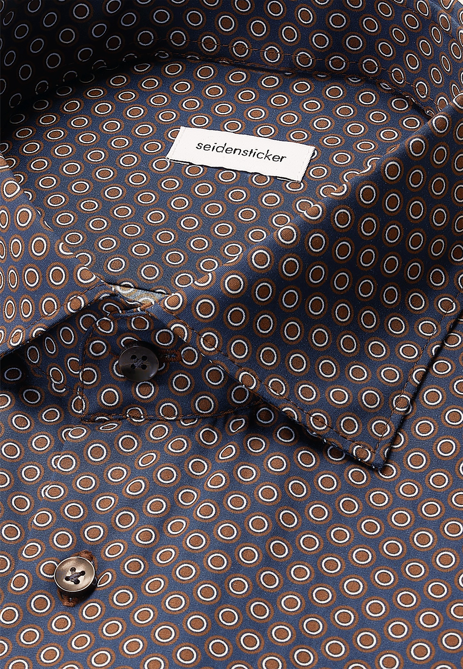 seidensticker Businesshemd »Schwarze Rose« Regular 1/1 Kentkragen Druck