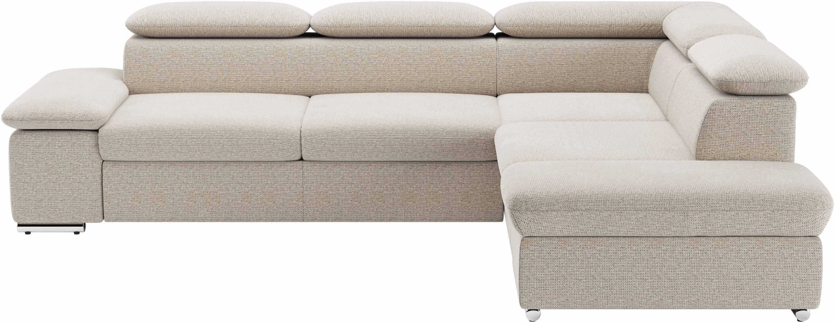sit&more Ecksofa "Valantine L-Form, B: 272 cm, Armteilverstellung, Kopfteilverstellung" optional Schlaffunktion, Komfortsofa, modern