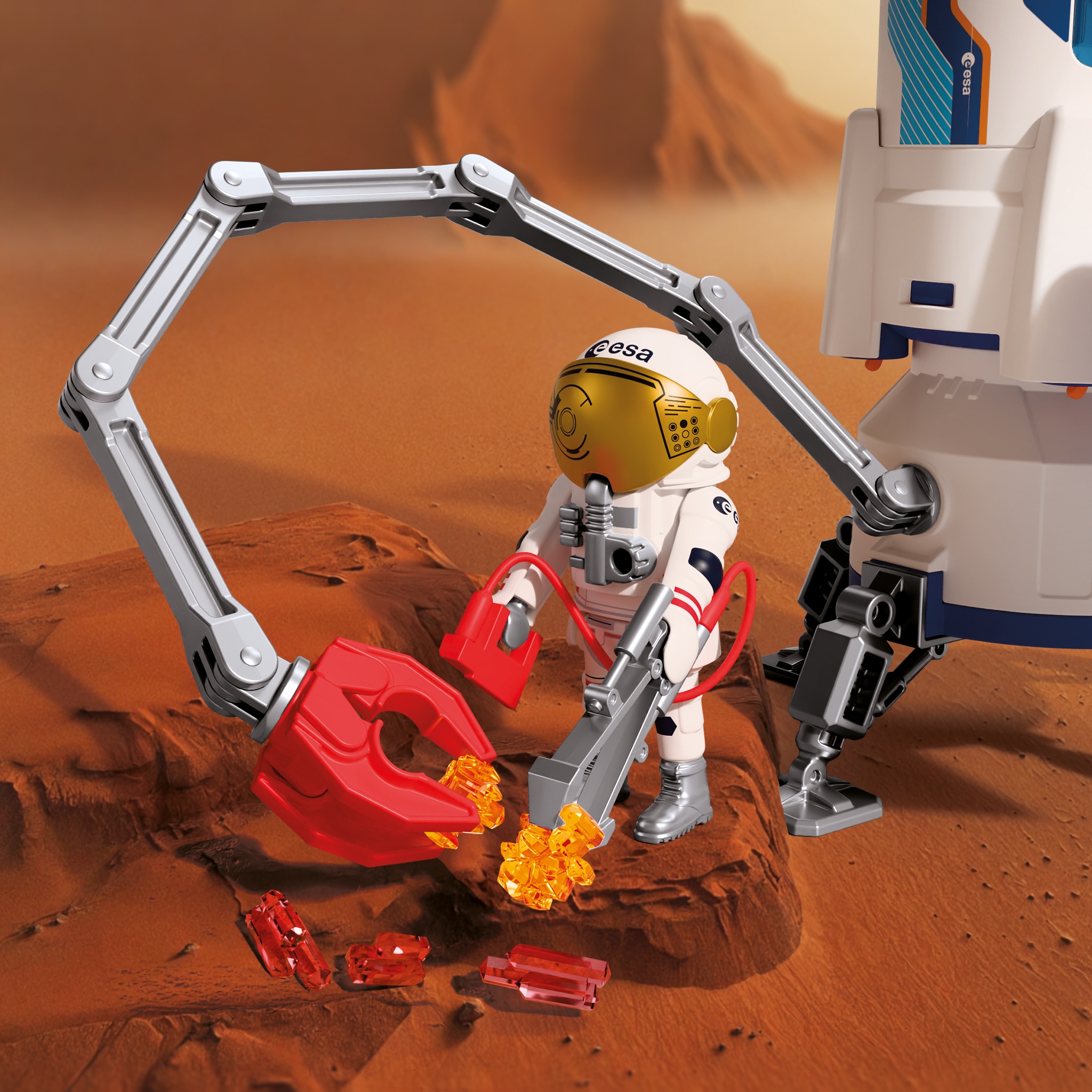 Playmobil® Konstruktions-Spielset »ESA: Mars-Forschungsrakete (72011), City Action« Made in Europe