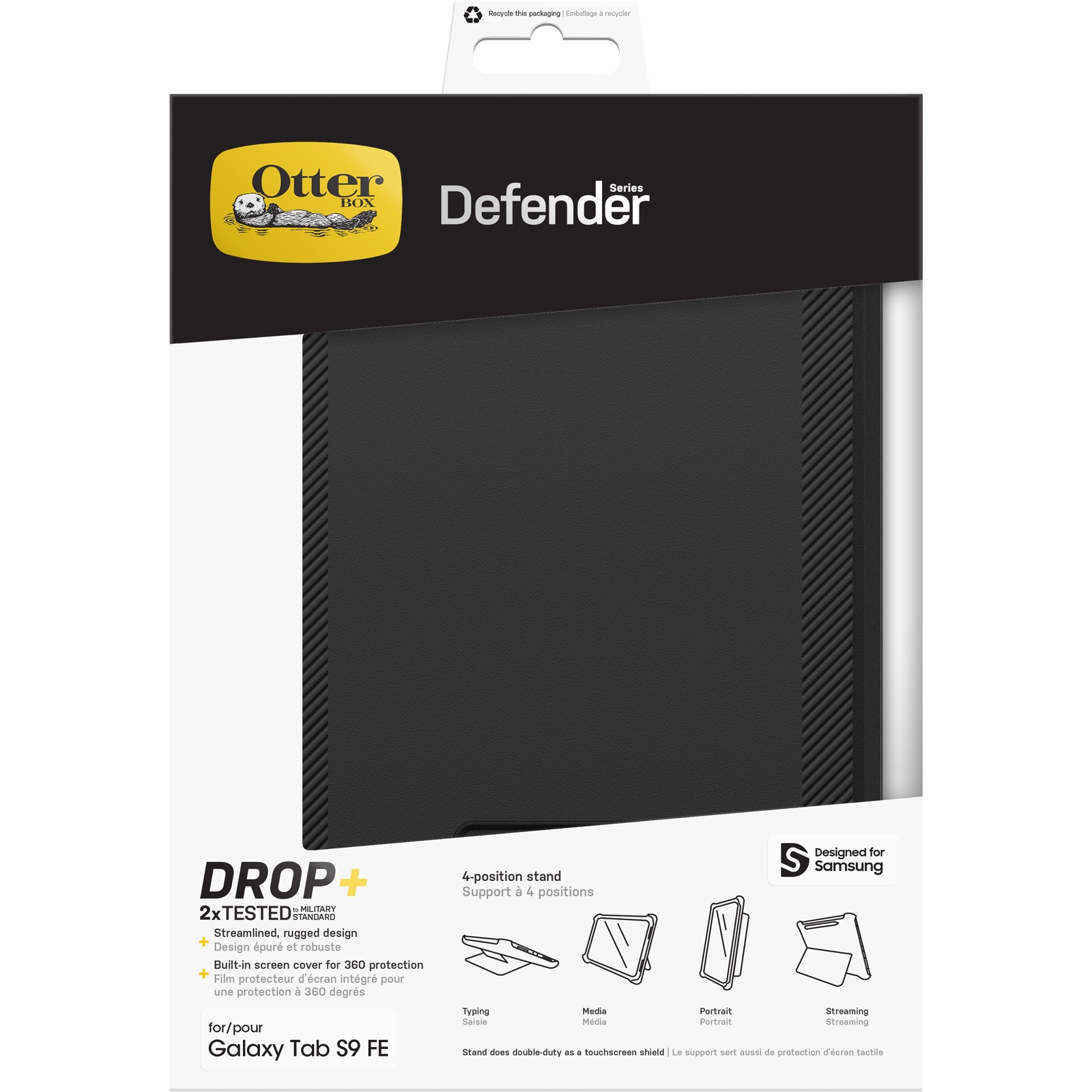 Otterbox Tablet-Hülle »Defender für Samsung Galaxy Tab S9 FE«, Backcover, Schutzhülle, Schutz, Sturzschutz, stoßfest