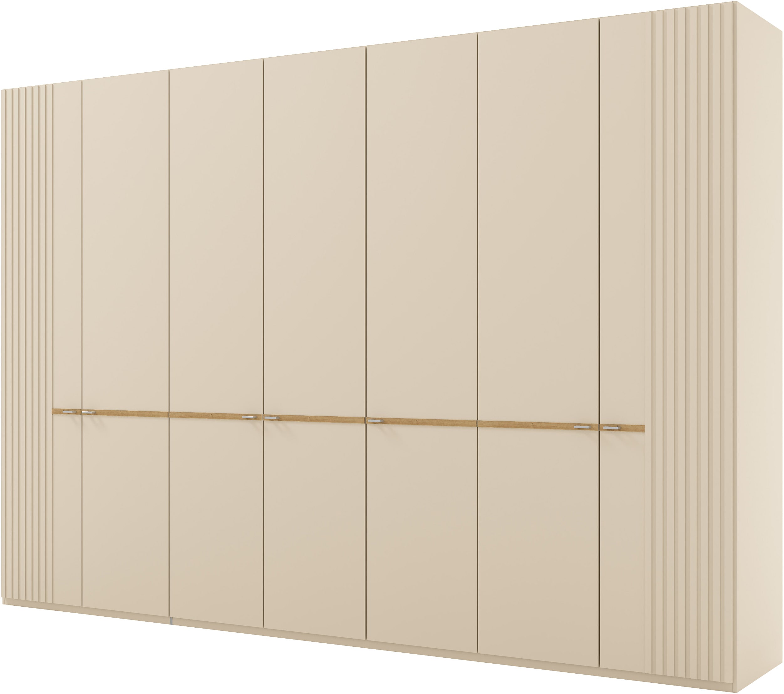 Musterring Kleiderschrank "Isabelle" Lamellen in Korpusfarbe, Griffe in silber, versch. Größen und Farben