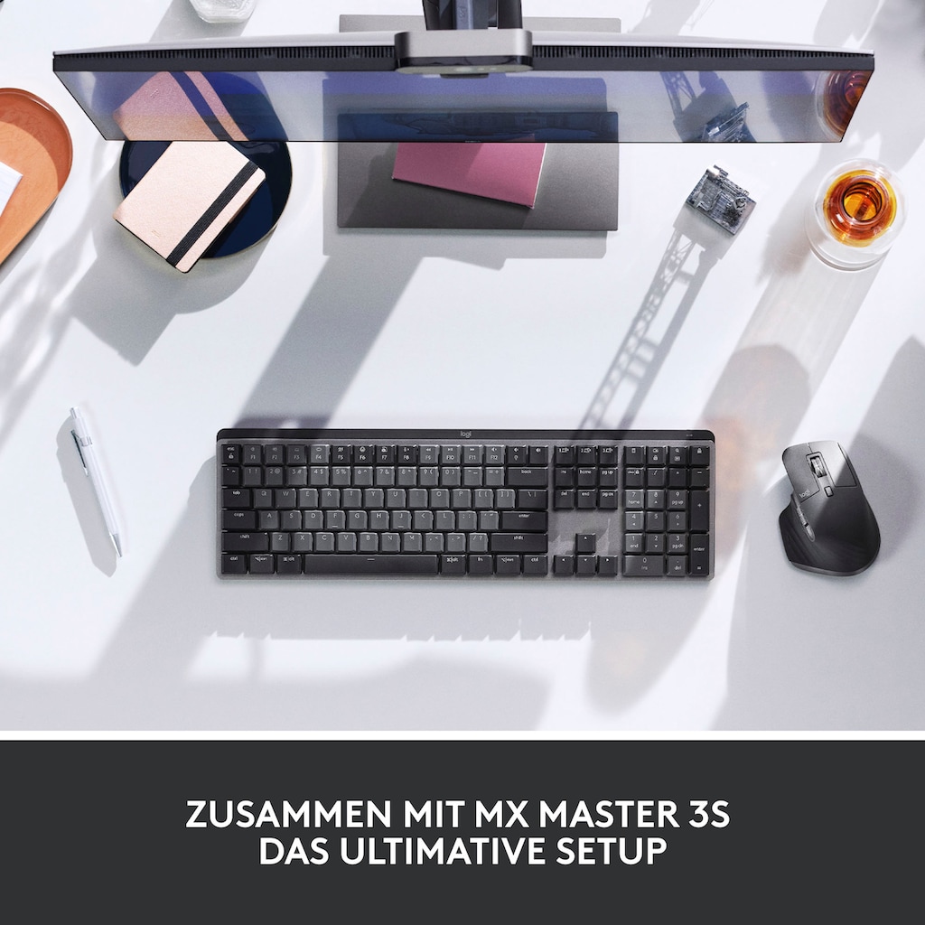 Logitech Tastatur »MX Mechanical TACTILE«, (Ziffernblock-Fn-Tasten-USB-Anschluss)