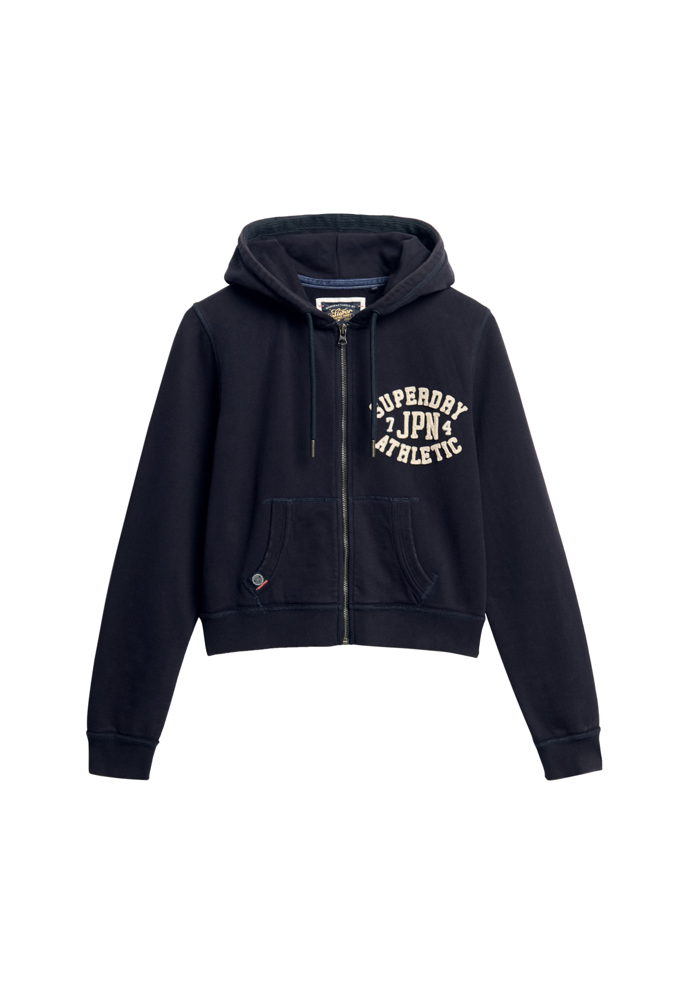 Superdry Kapuzensweatjacke »ATHLETIC RELAXED CROP ZIPHOOD«