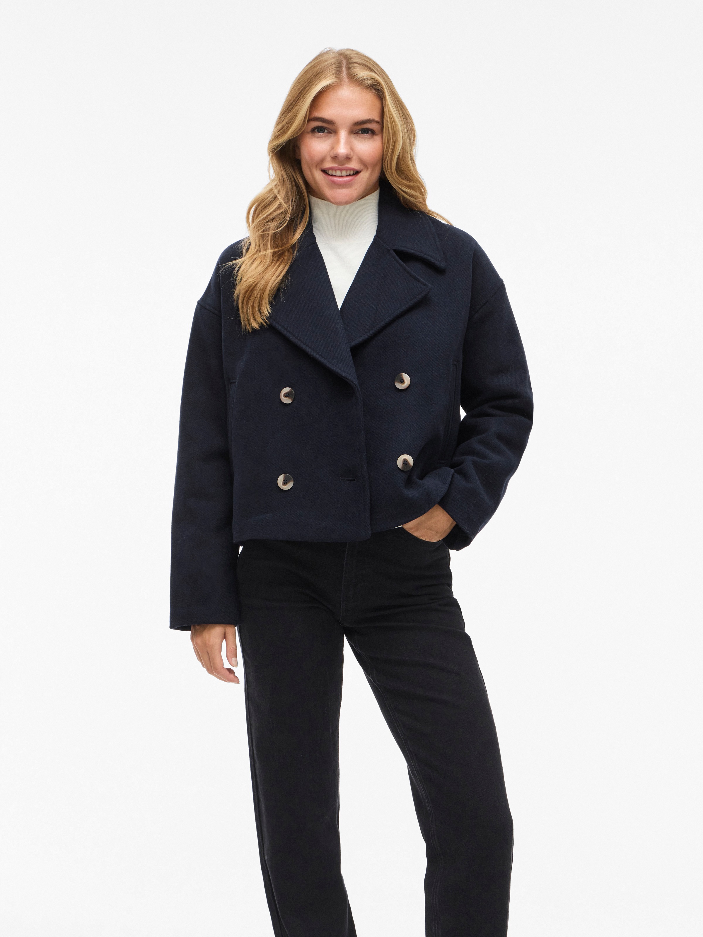 Thumbnail - Vila Kurzjacke "VIKAMINA L/S V-NECK JACKET - NOOS"