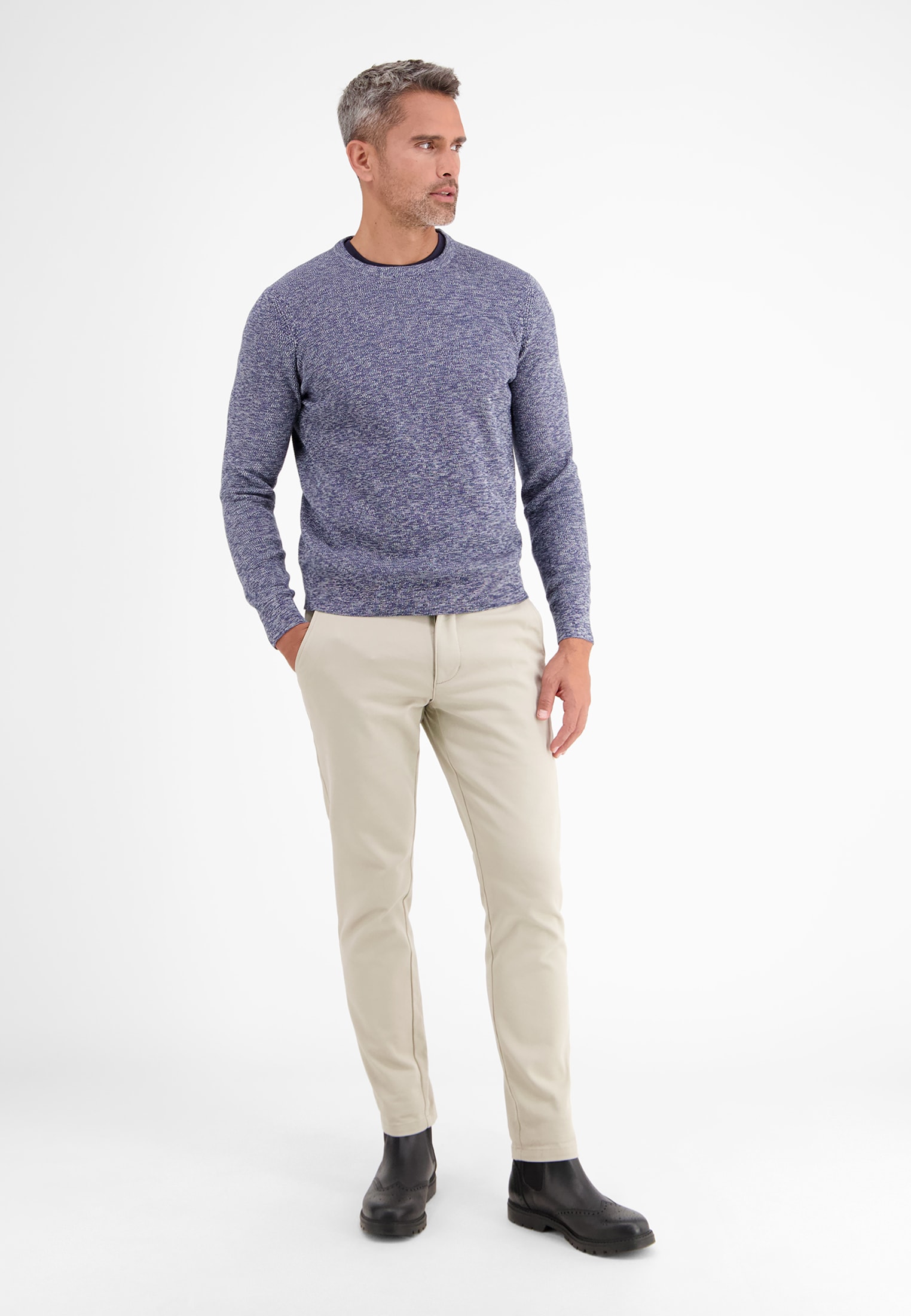 LERROS Strickpullover »LERROS Crewneck Strickpullover«