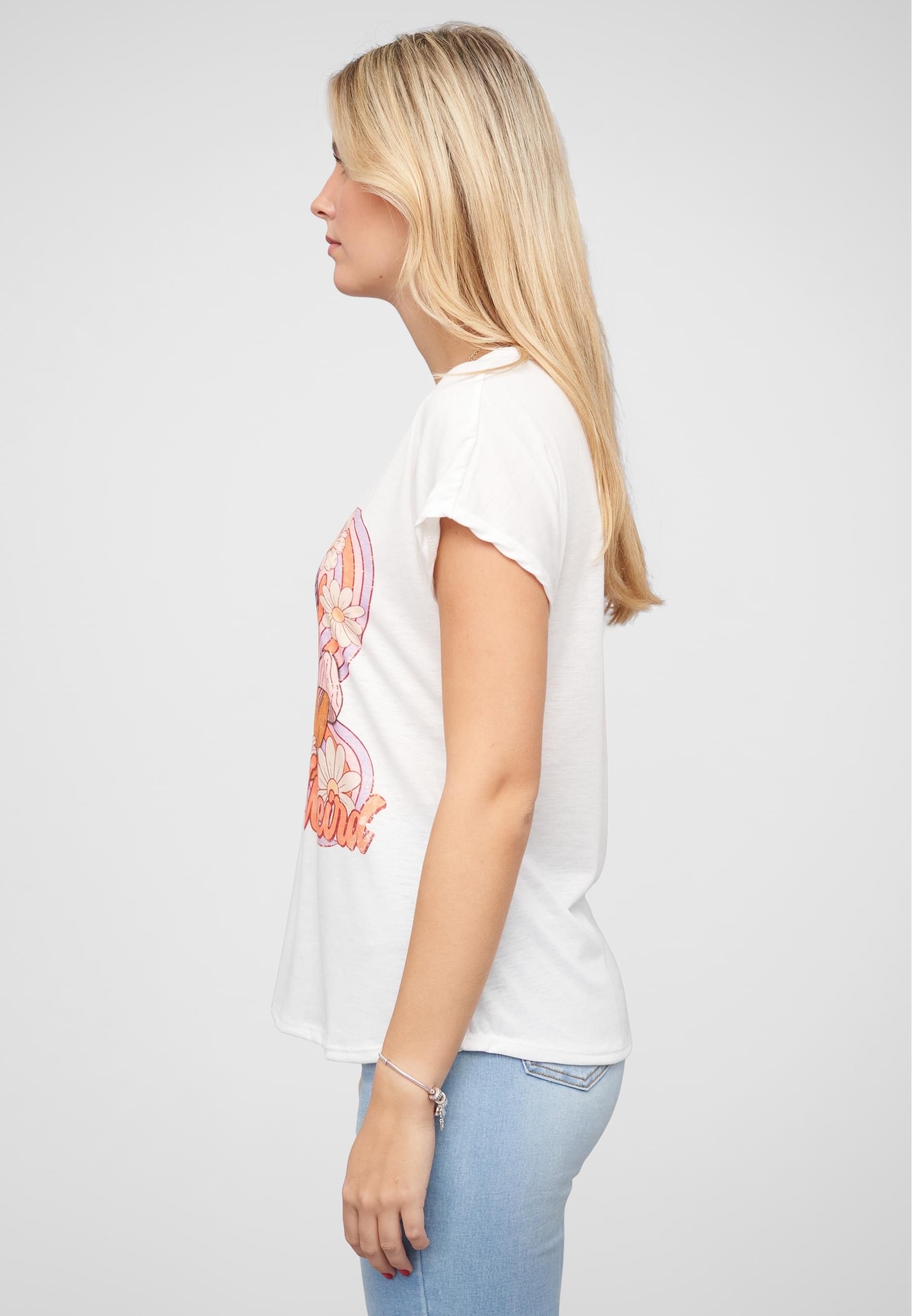 CLOUD 5IVE T-Shirt »CLOUD 5IVE Viskose T-Shirt mit Pilz Print«, (1 tlg.)