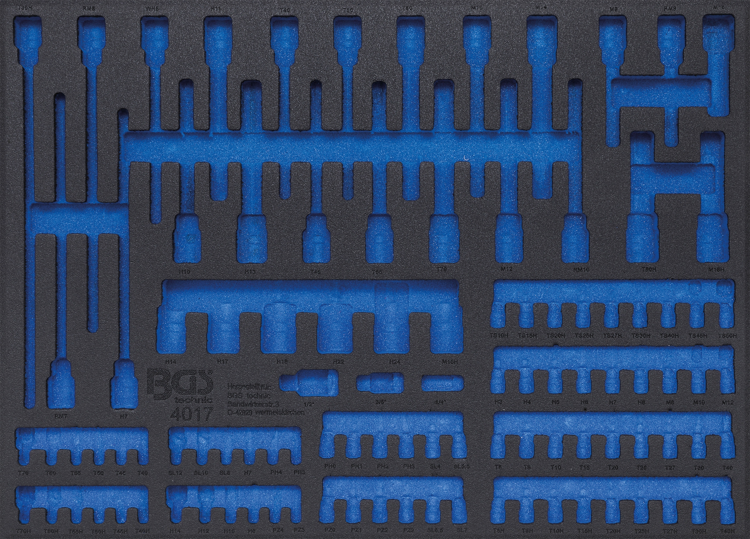 BGS Werkzeugset BAUR günstig 104-tlg., 3/3: Bits »Werkstattwageneinlage 35 und Bit-Einsätze«, fahrbar, | l