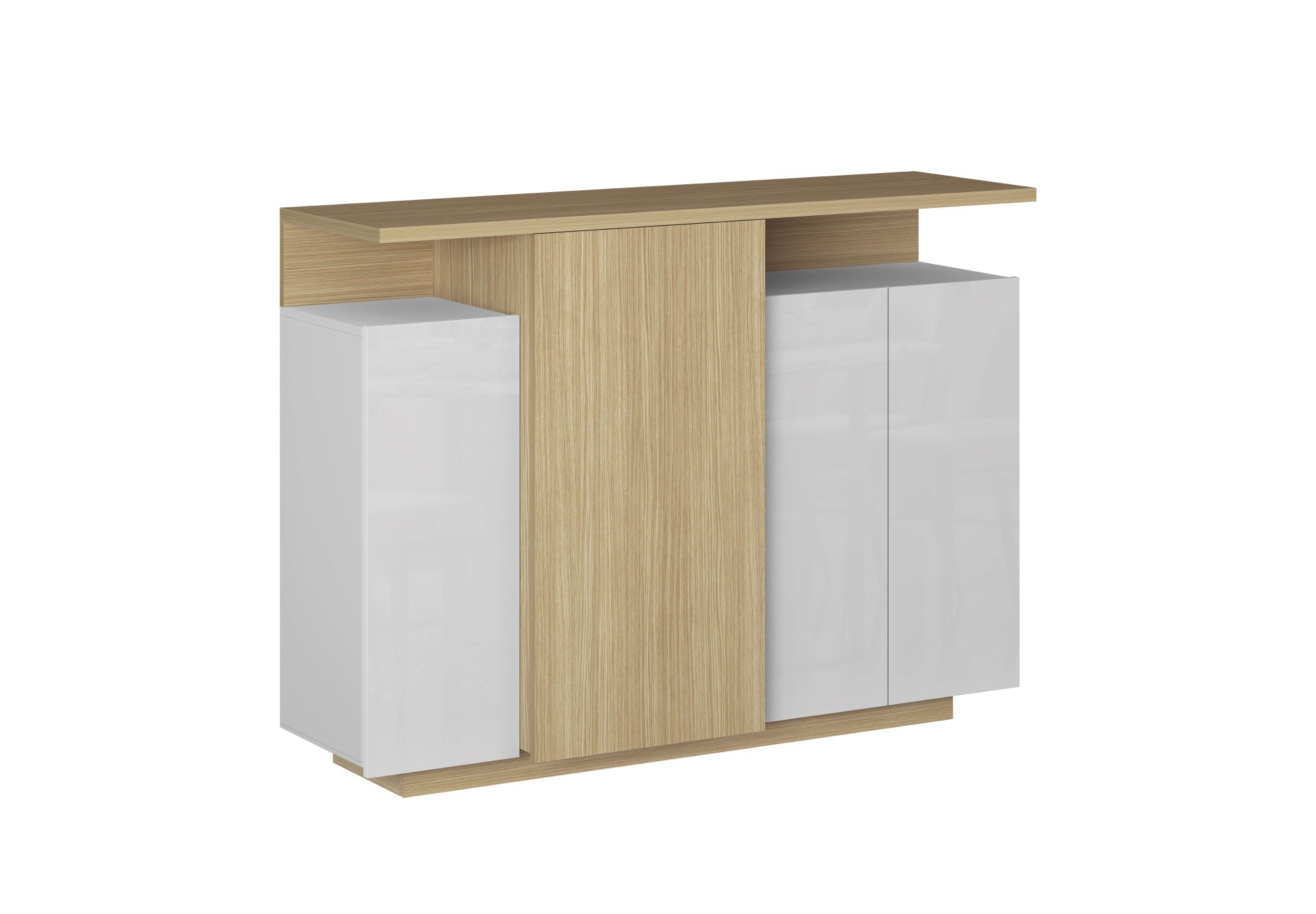 OTTO home Highboard »Highboard ETHOS, Kommode, Schrank, Kredenz« 1 Stk. tlg. Mit 4 Drehtüren, 9 Innenfächern und 2 Außenfächern, B.130 cm