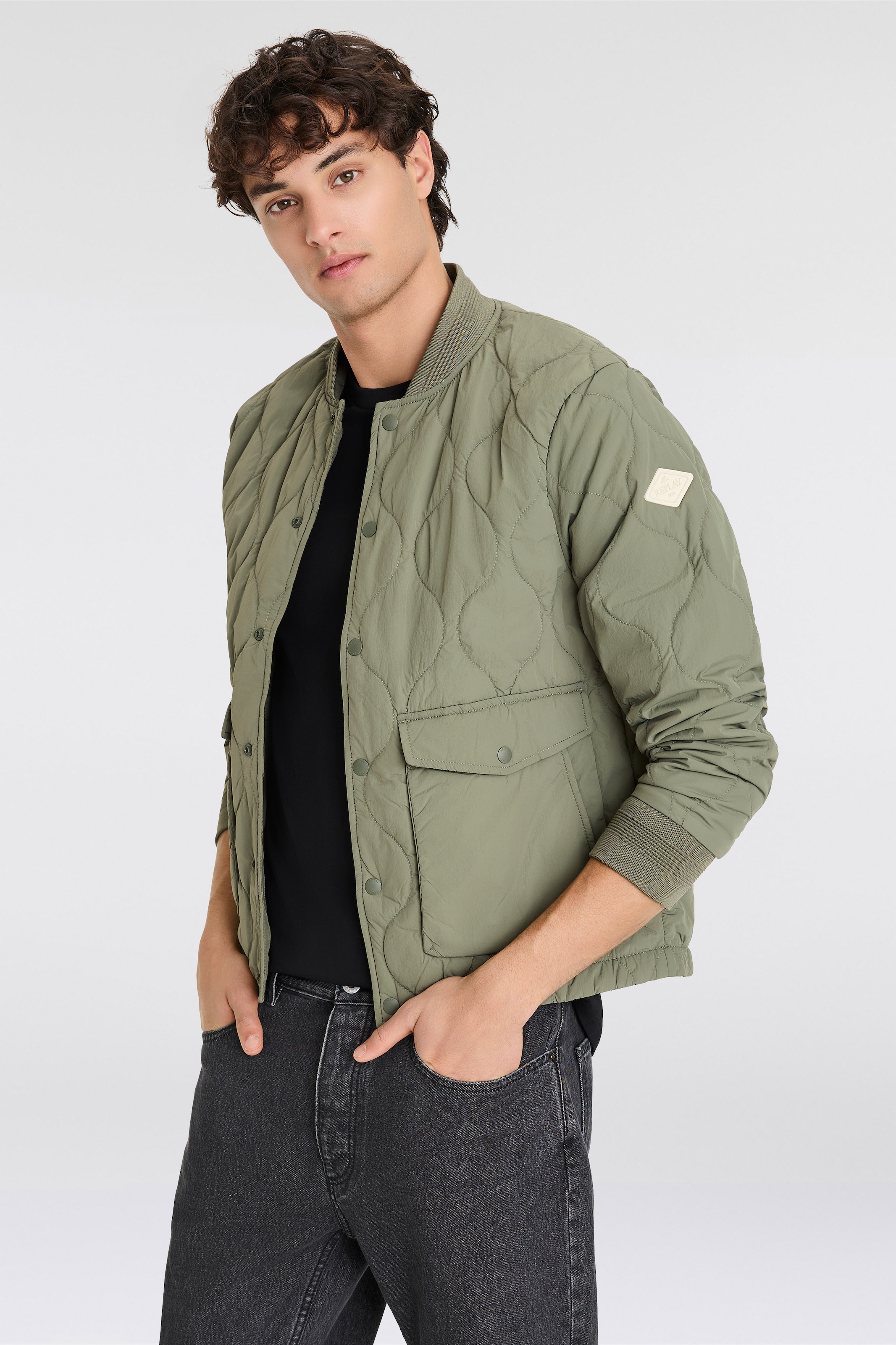 Replay Bomberjacke, mit Steppmuster