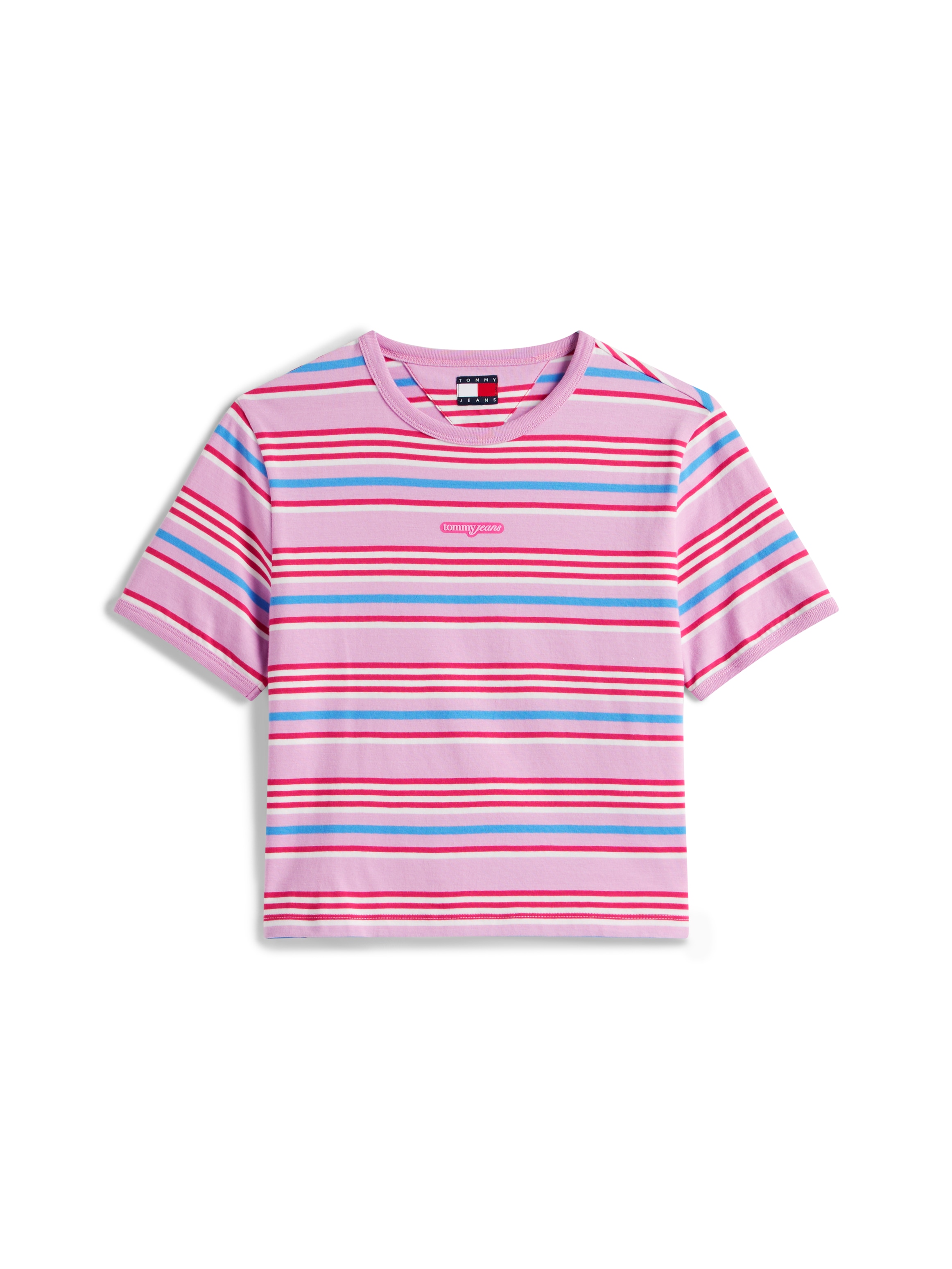 Tommy Jeans Kurzarmshirt »TJW REG SH SCRIPT STRIPE TEE«