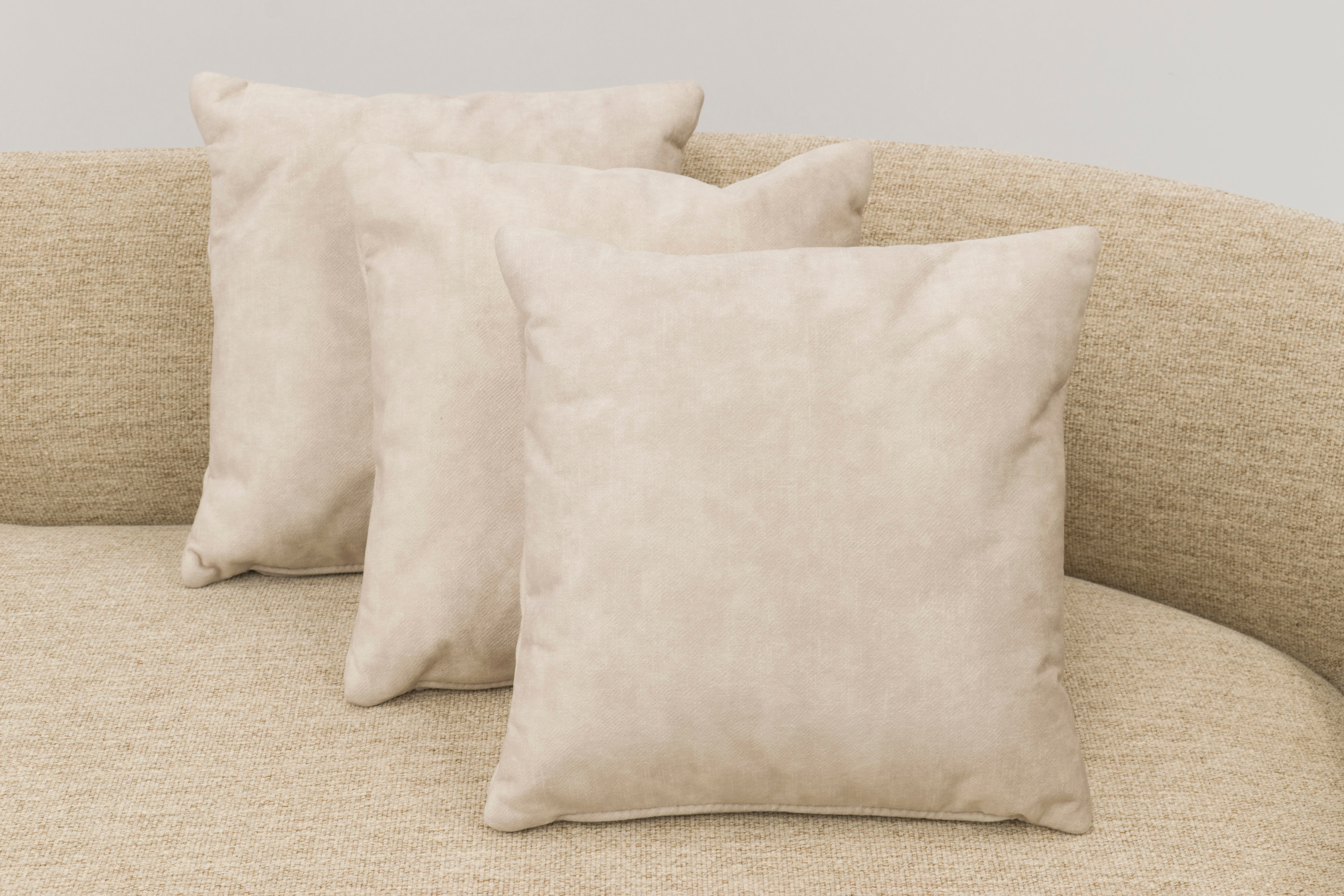 OTTO home Dekokissen "Greevy" Dekokissen mit Füllung, Sofakissen 3er Set 40x40cm
