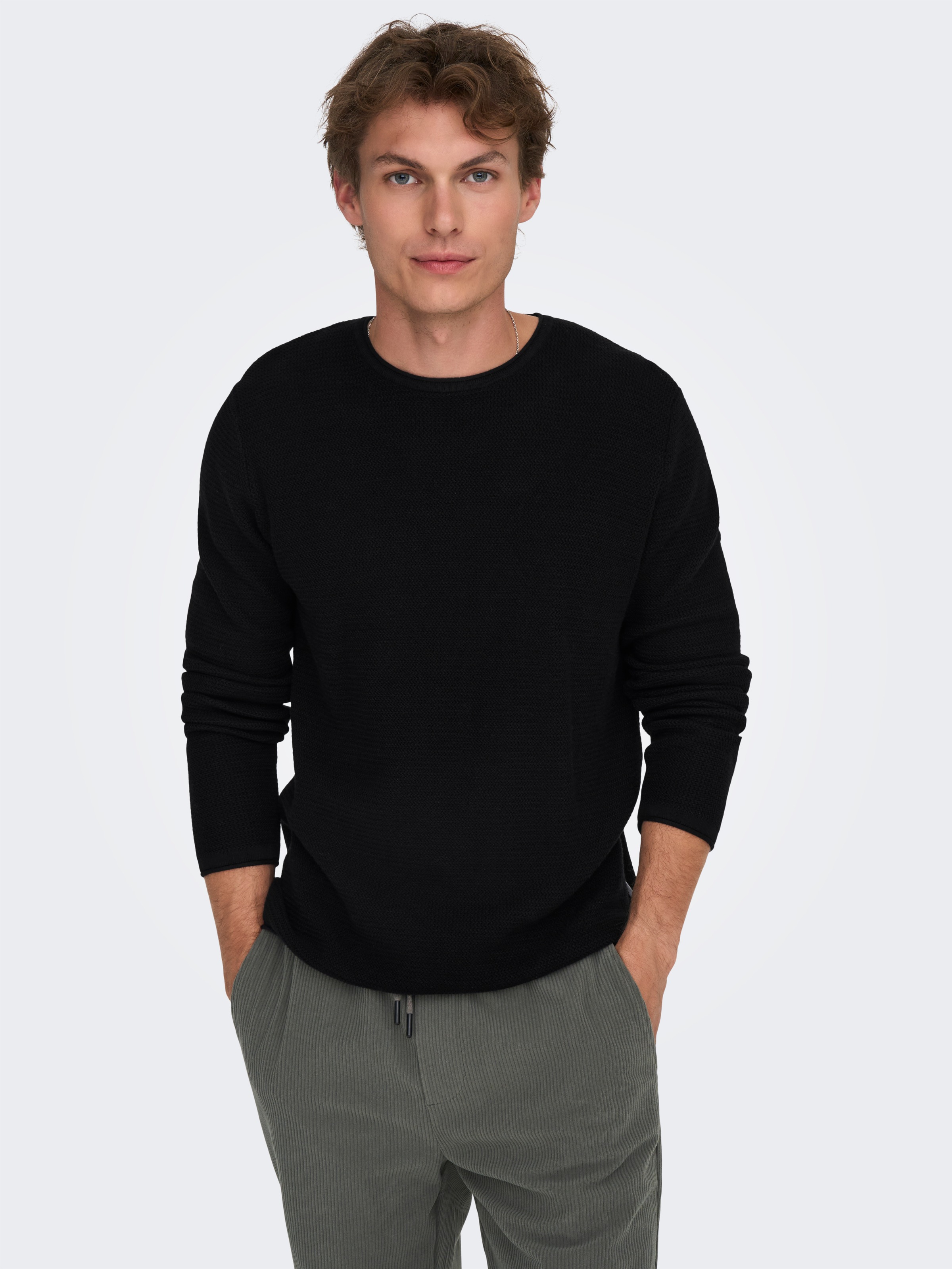 ONLY & SONS Strickpullover "ONSERIC REG 12 STRUC CREW KNIT" Baumwolle, regu günstig online kaufen
