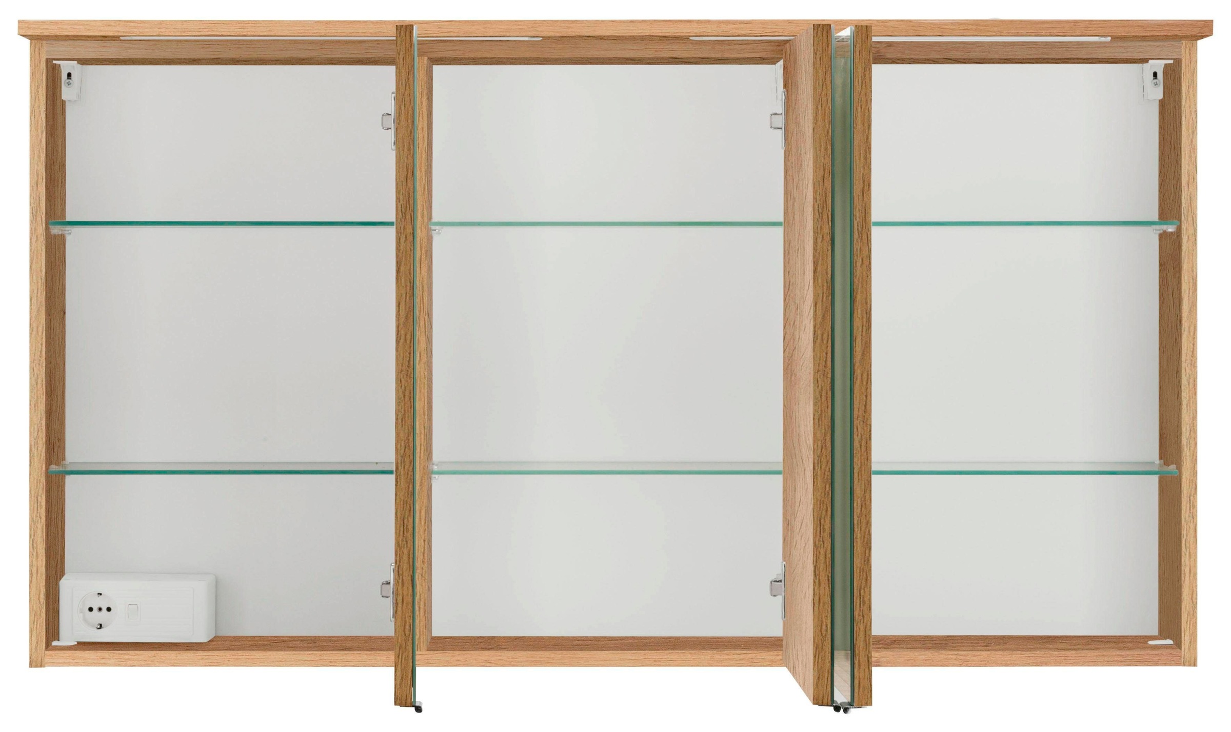 welltime Spiegelschrank »Ravenna«, Breite 120 cm, mit LED Beleuchtung