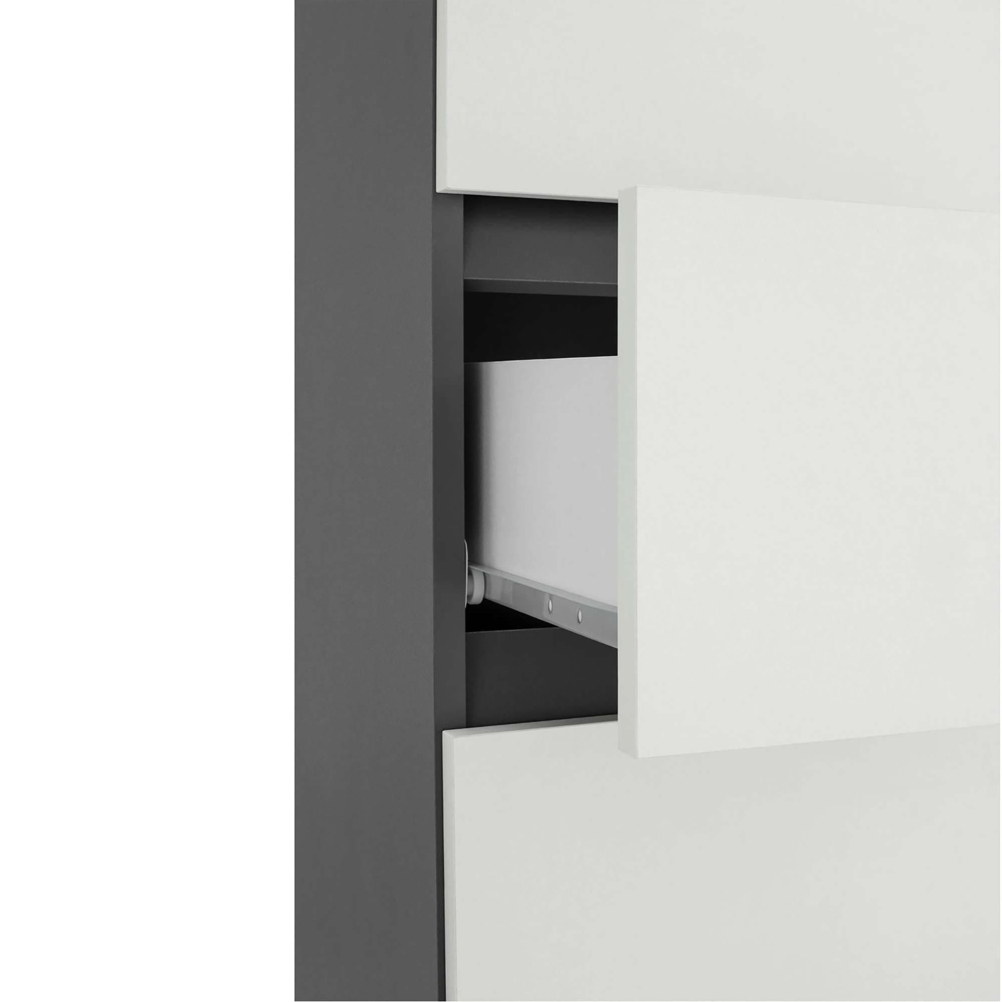 Home affaire Hochschrank »Wisla«, mit 4 Türen & 1 Schublade, Breite 76 cm, Höhe 180 cm