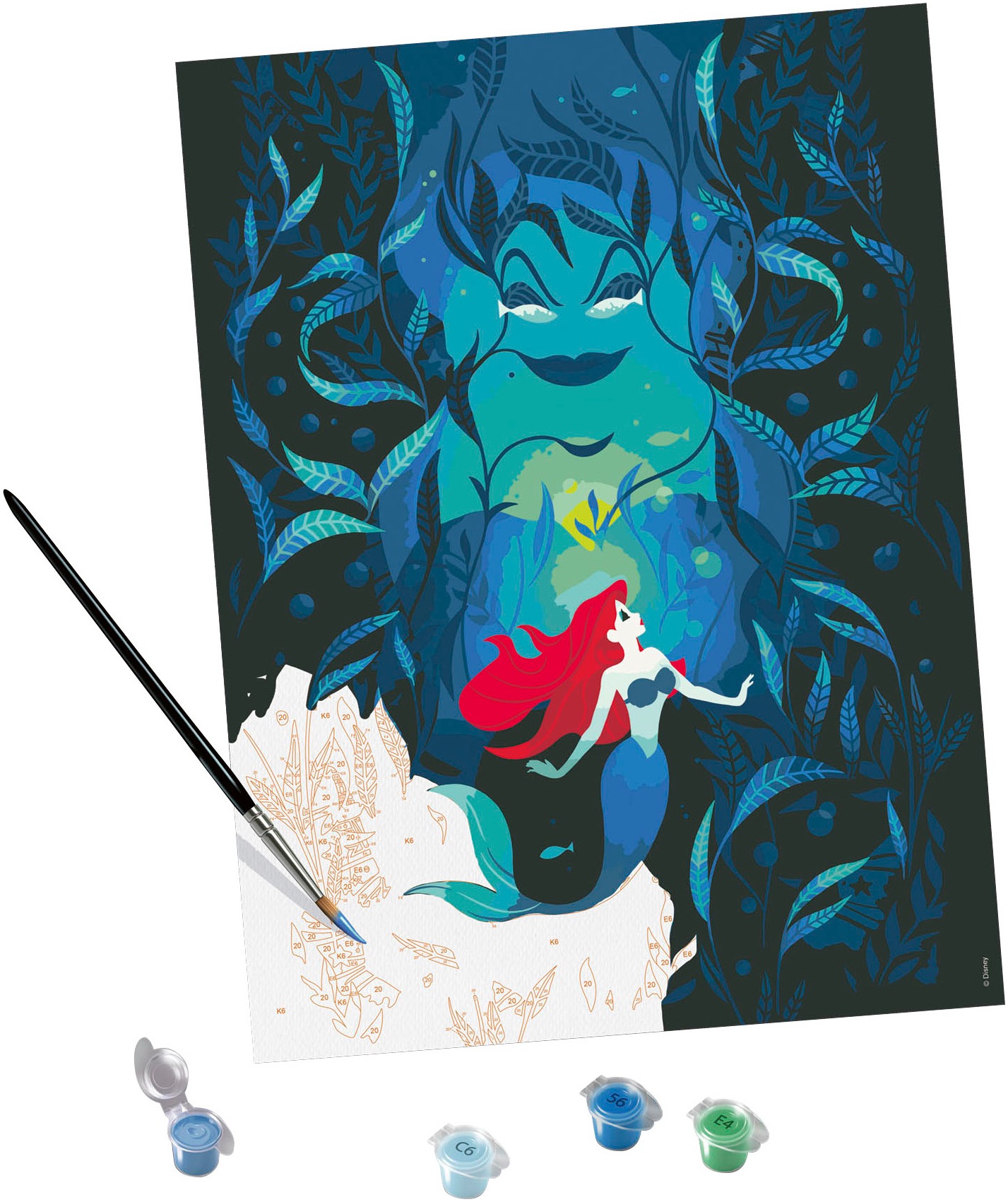 Ravensburger Malen nach Zahlen »CreArt, Ariel and Ursula«, Made in Europe