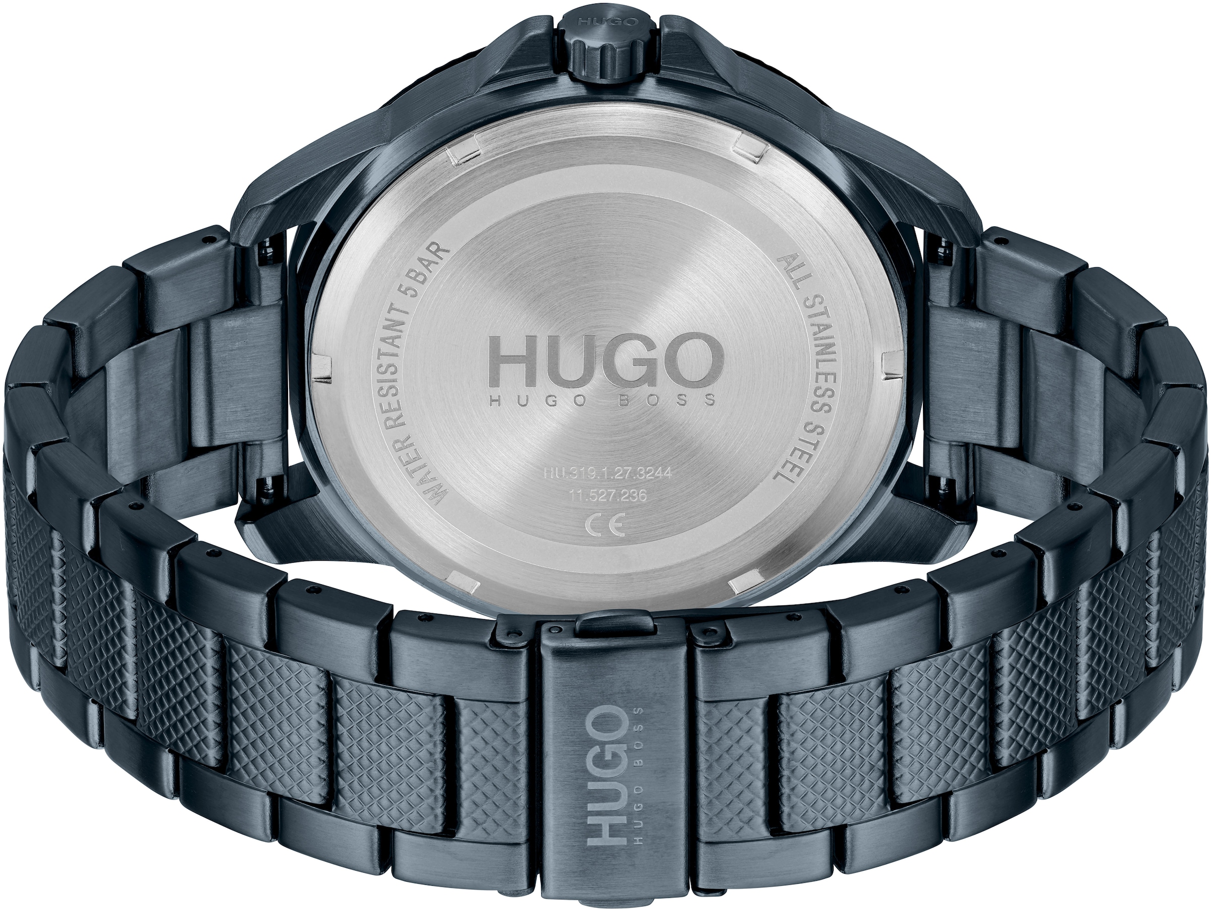 HUGO Multifunktionsuhr »#SPORT, 1530194«, Quarzuhr, Armbanduhr, Herrenuhr, Datum, 12/24-Stunden-Anzeige