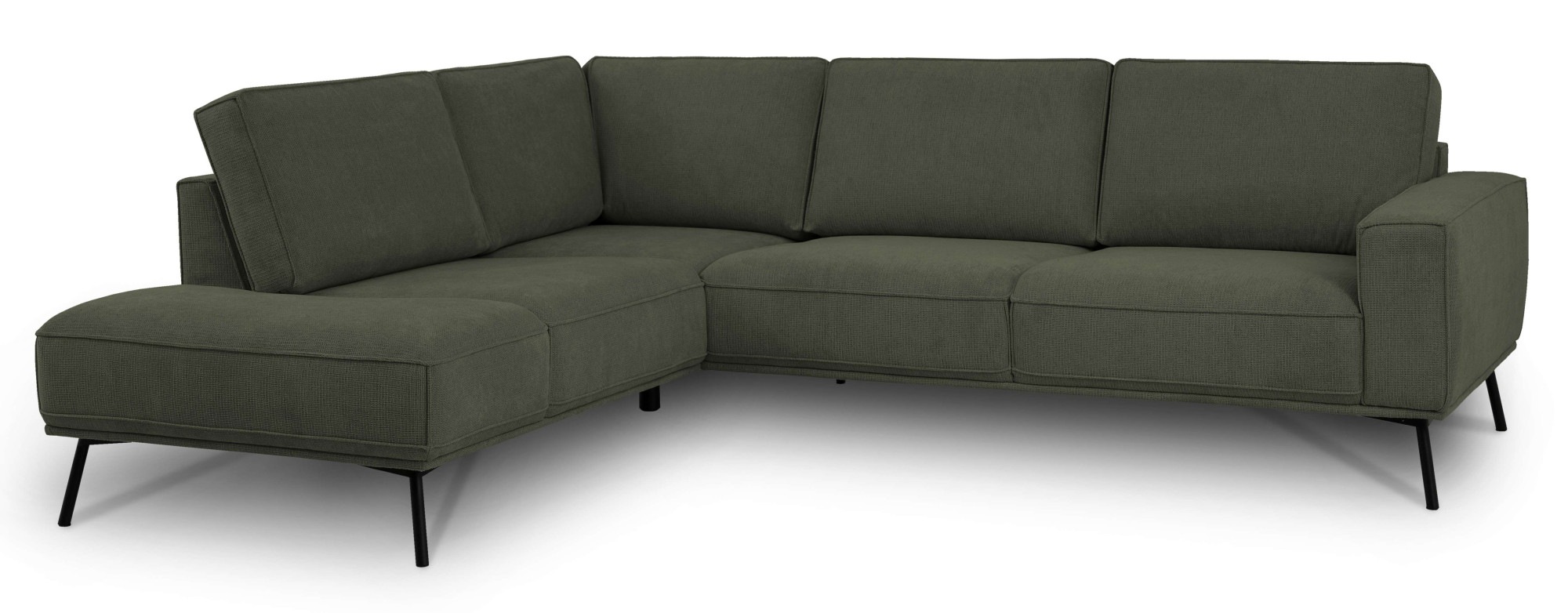 andas Ecksofa »Vosby«, Breite 260 cm, Chenille, mit dekorativer Kedernaht