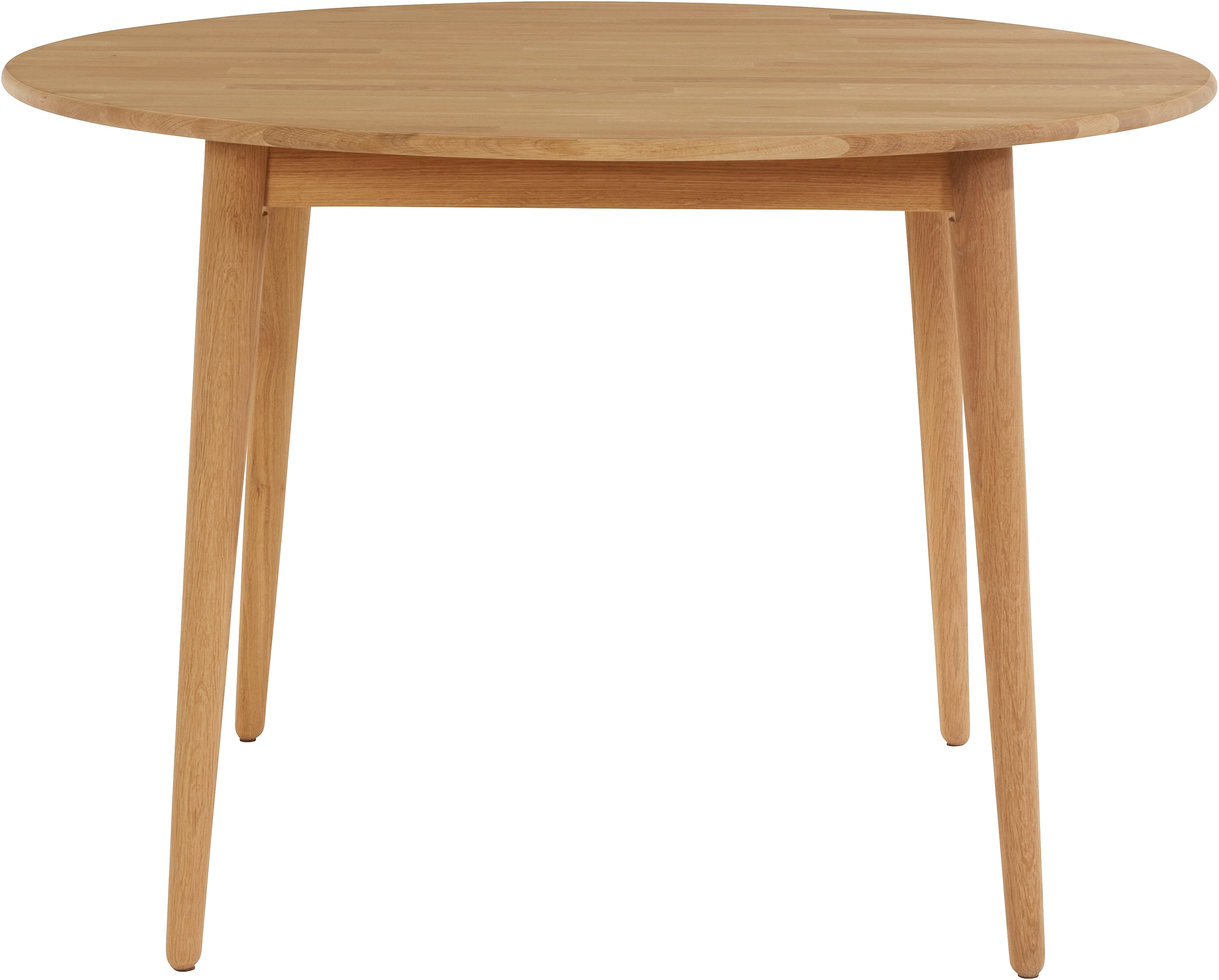 Hammel Furniture Esstisch »Basic by Hammel Single«, 2 BAUR Massivholz, | Gestell inklusive cm, aus kaufen Ø130/228 Einlegeplatten