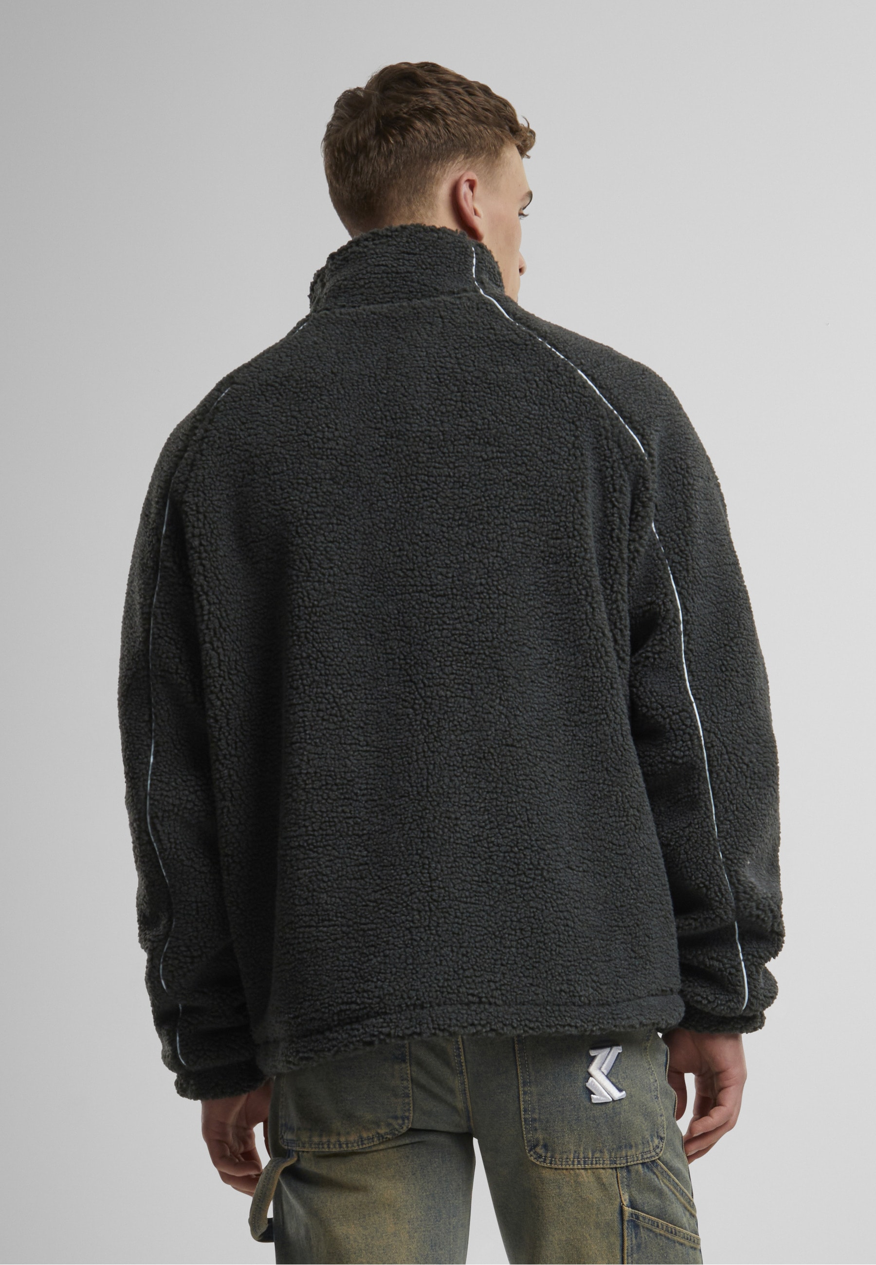 Karl Kani Allwetterjacke »Karl Kani Karl Kani Metal Signature Teddy Jacket« 1 Stk. tlg. mit Kapuze