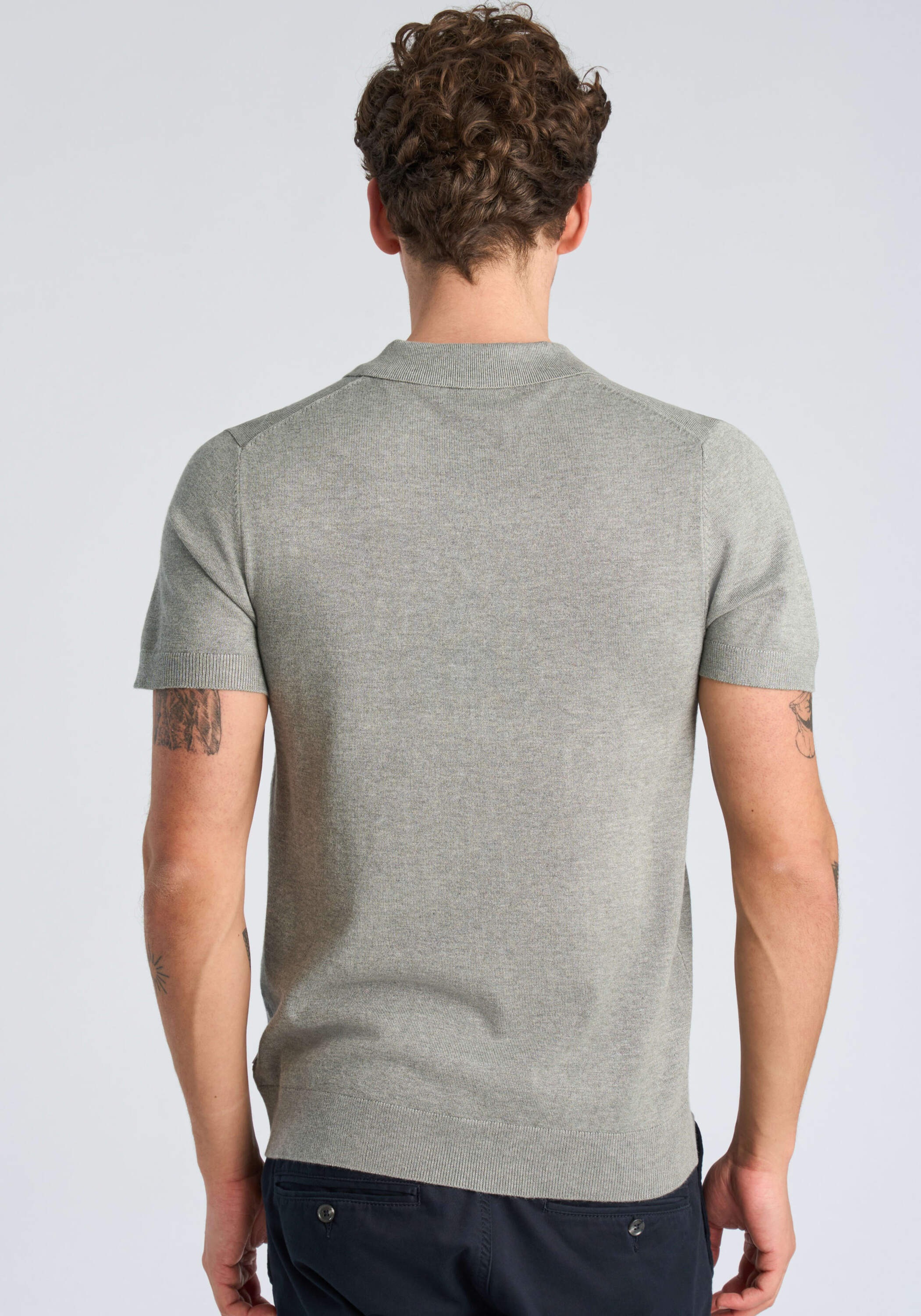 Lindbergh Poloshirt Light Grey Mix Size L 3