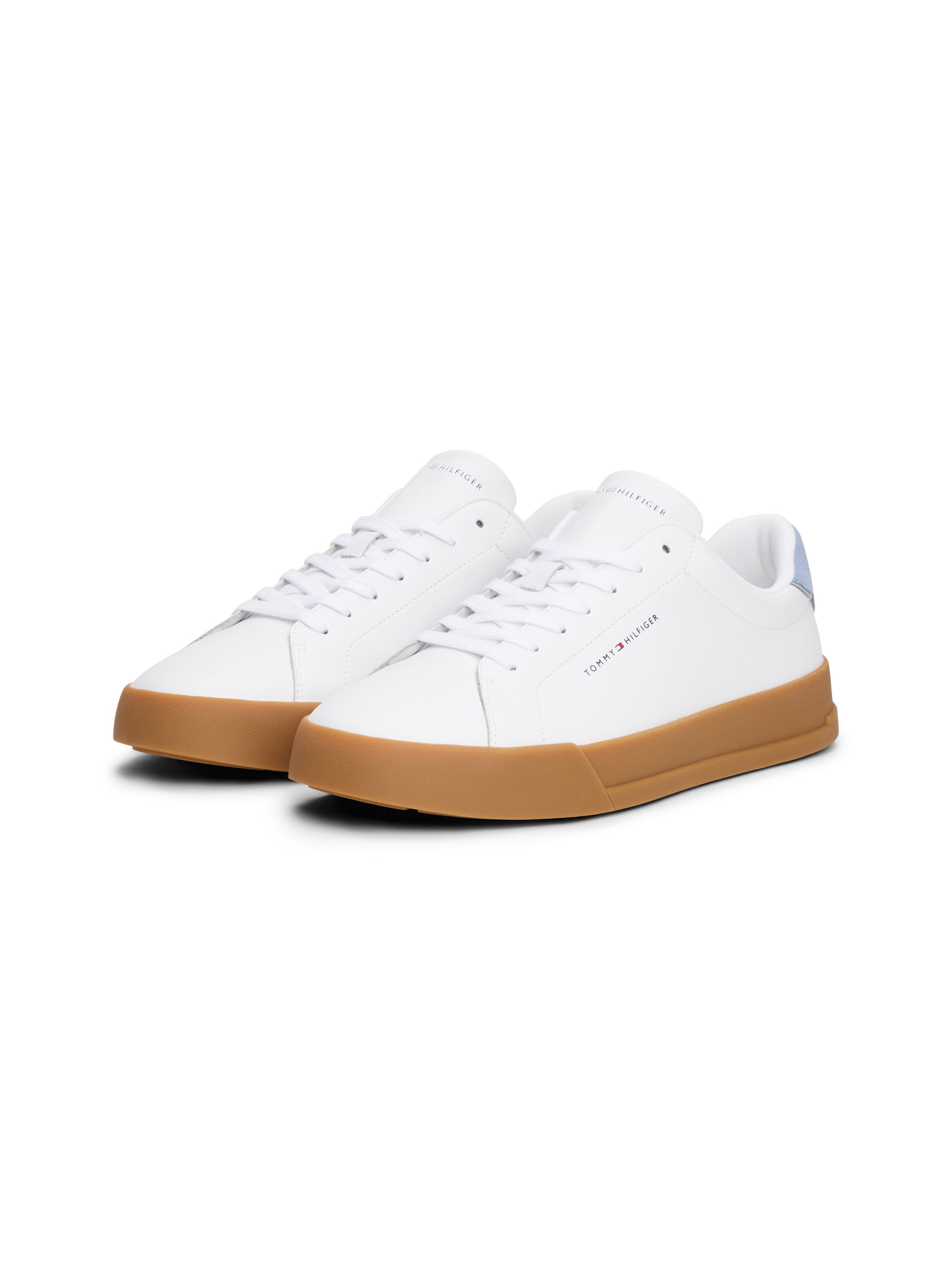Tommy Hilfiger Plateausneaker "TH COURT LTH DETAIL ESS", Freizeitschuh, Hal günstig online kaufen