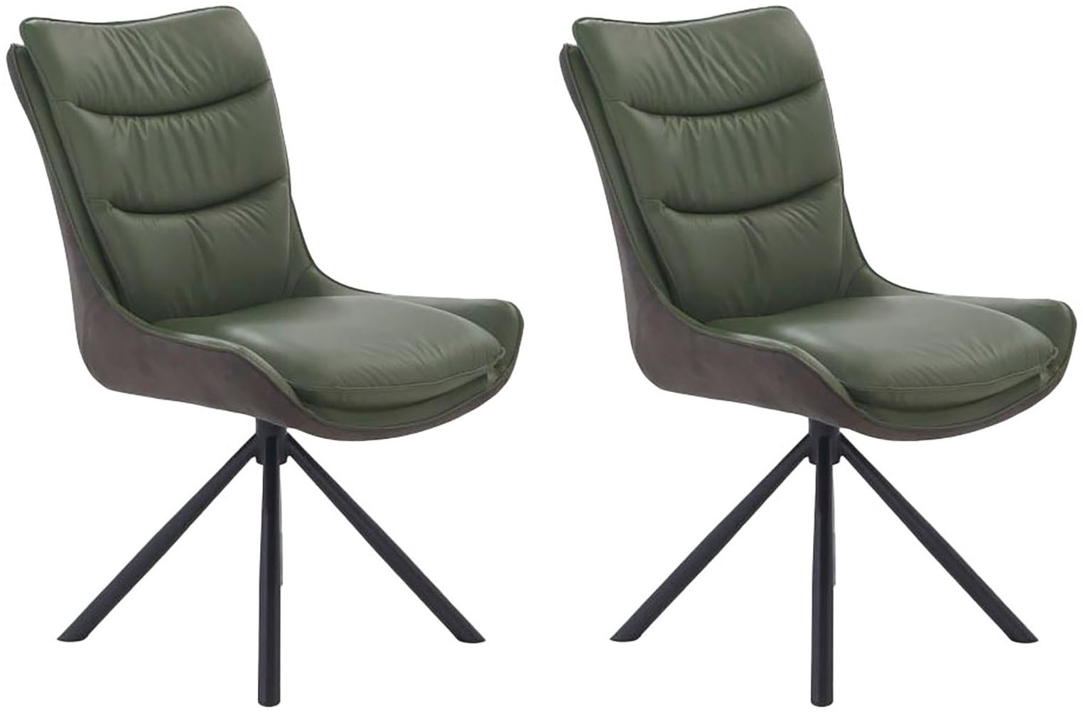 Jockenhöfer Gruppe Drehstuhl "Maurice (Set, 2 St.)", (Set), 2 St., Leder, E günstig online kaufen
