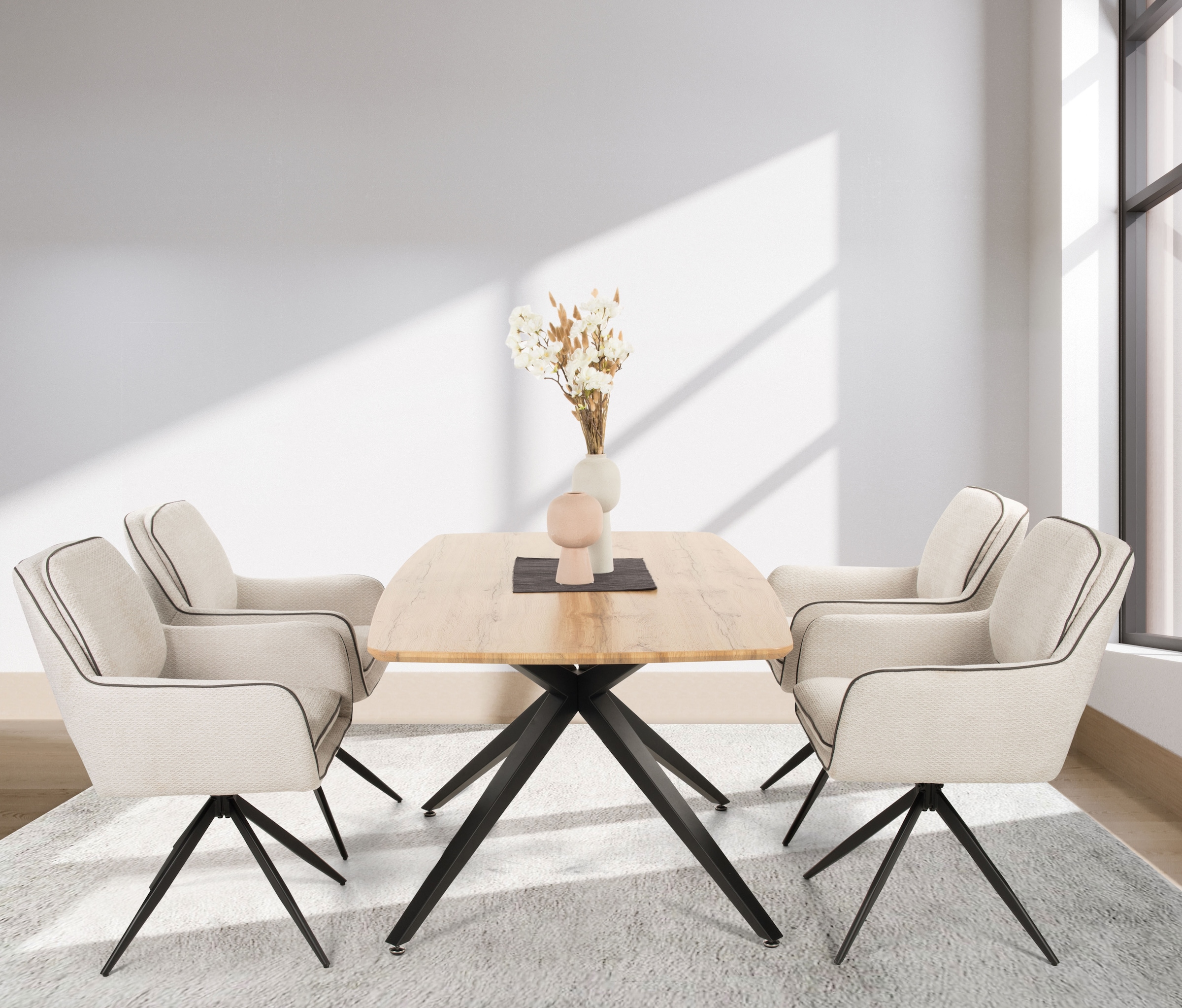 Duo Collection Essgruppe "Emira und Esra" Set, Besteht aus einem Tisch und günstig online kaufen