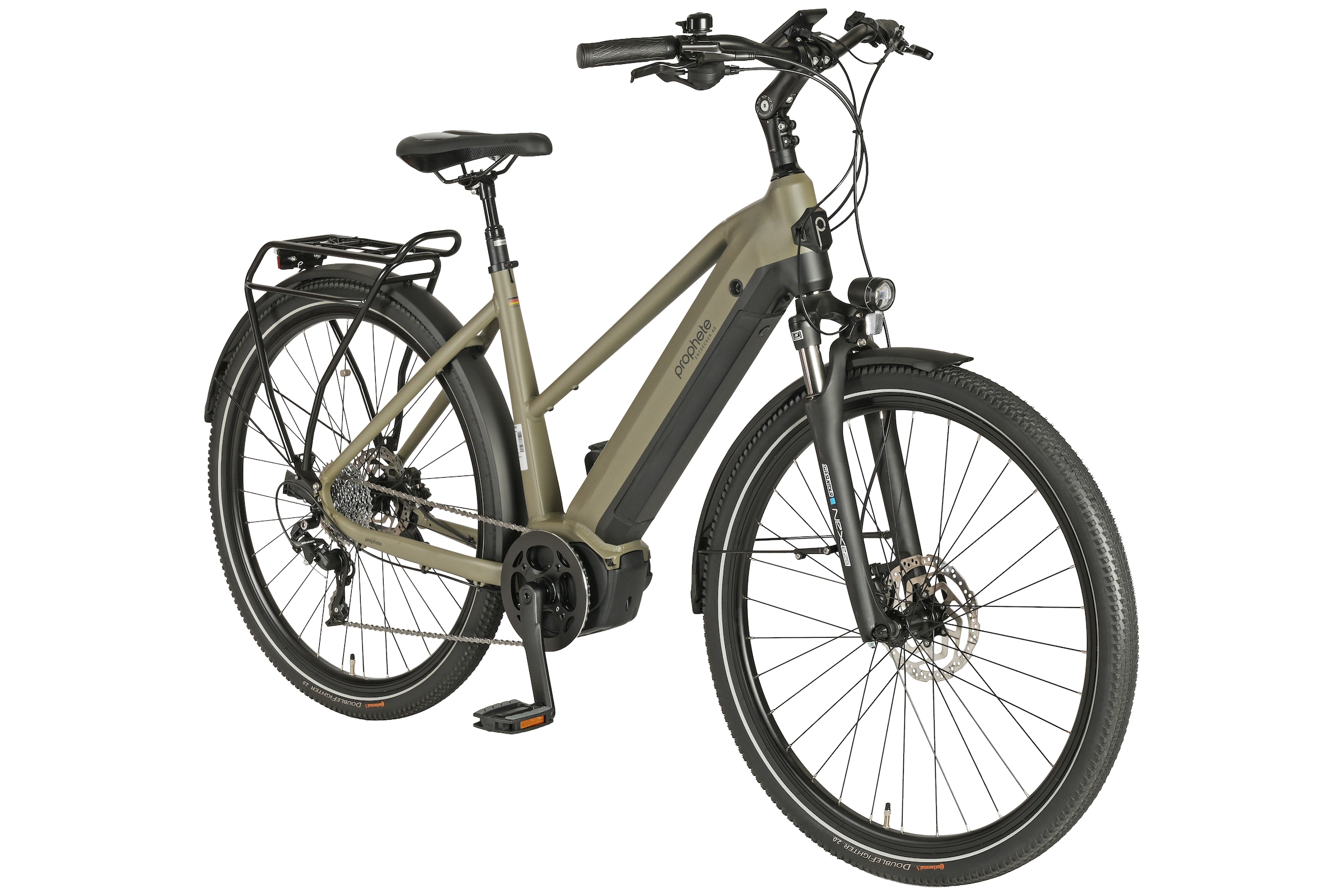 Prophete "Entdecker 4.0" 10 Gang microSHIFT XLE Schaltwerk Kettenschaltung Mittelmotor 250 W Pedelec, Elektrofahrrad für Damen