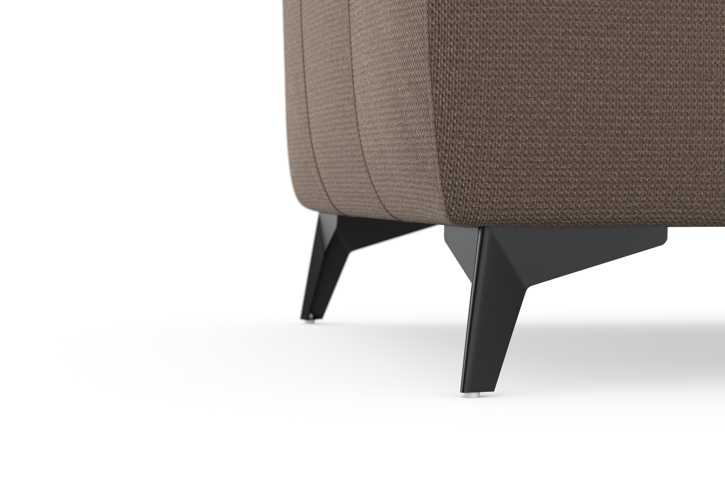 sit&more Ecksofa »Sinatra L-Form«, optinal mit Kopfteilverstellung und Armteilfunktion, Metallfüße