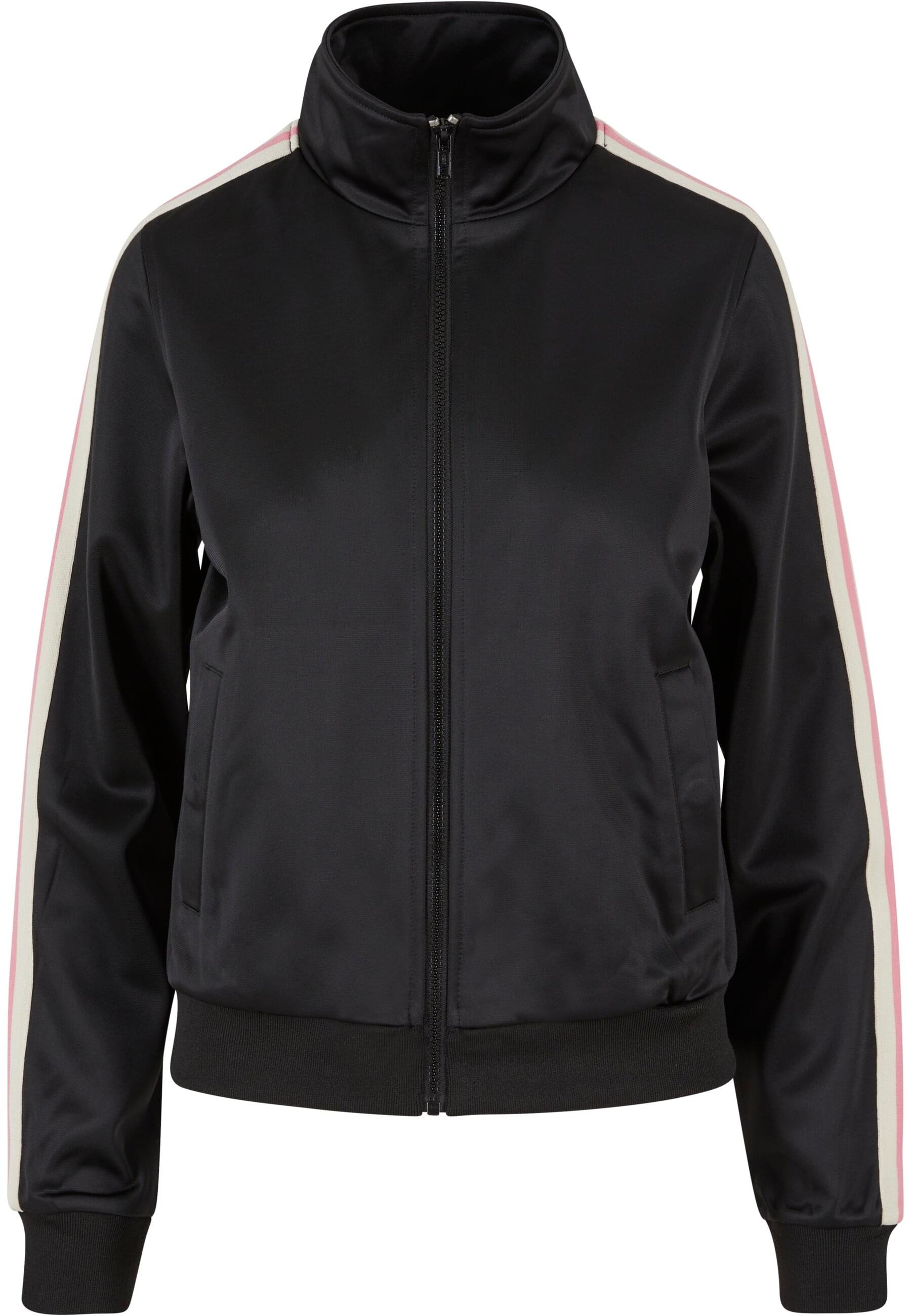 URBAN CLASSICS Trainingsjacke "Urban Classics Damen Ladies Retro Track Jacket", (1 St.), ohne Kapuze