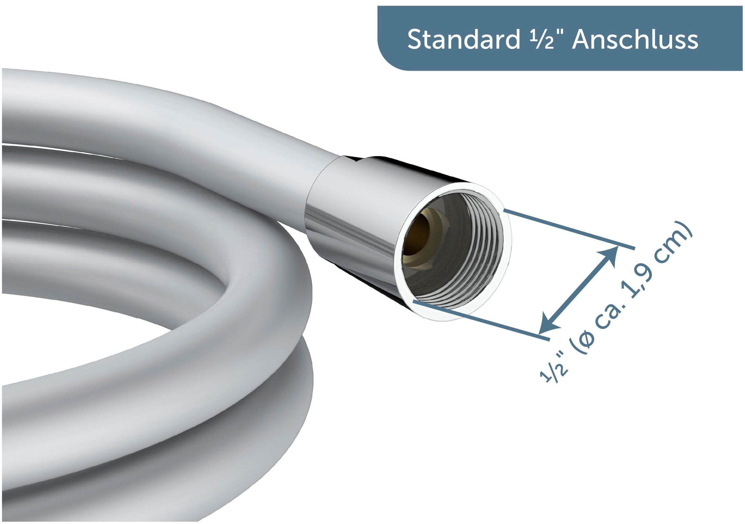 Schütte Brauseschlauch diverse Längen, inkl. Wasserspardichtung - bis 50% Wasserersparnis