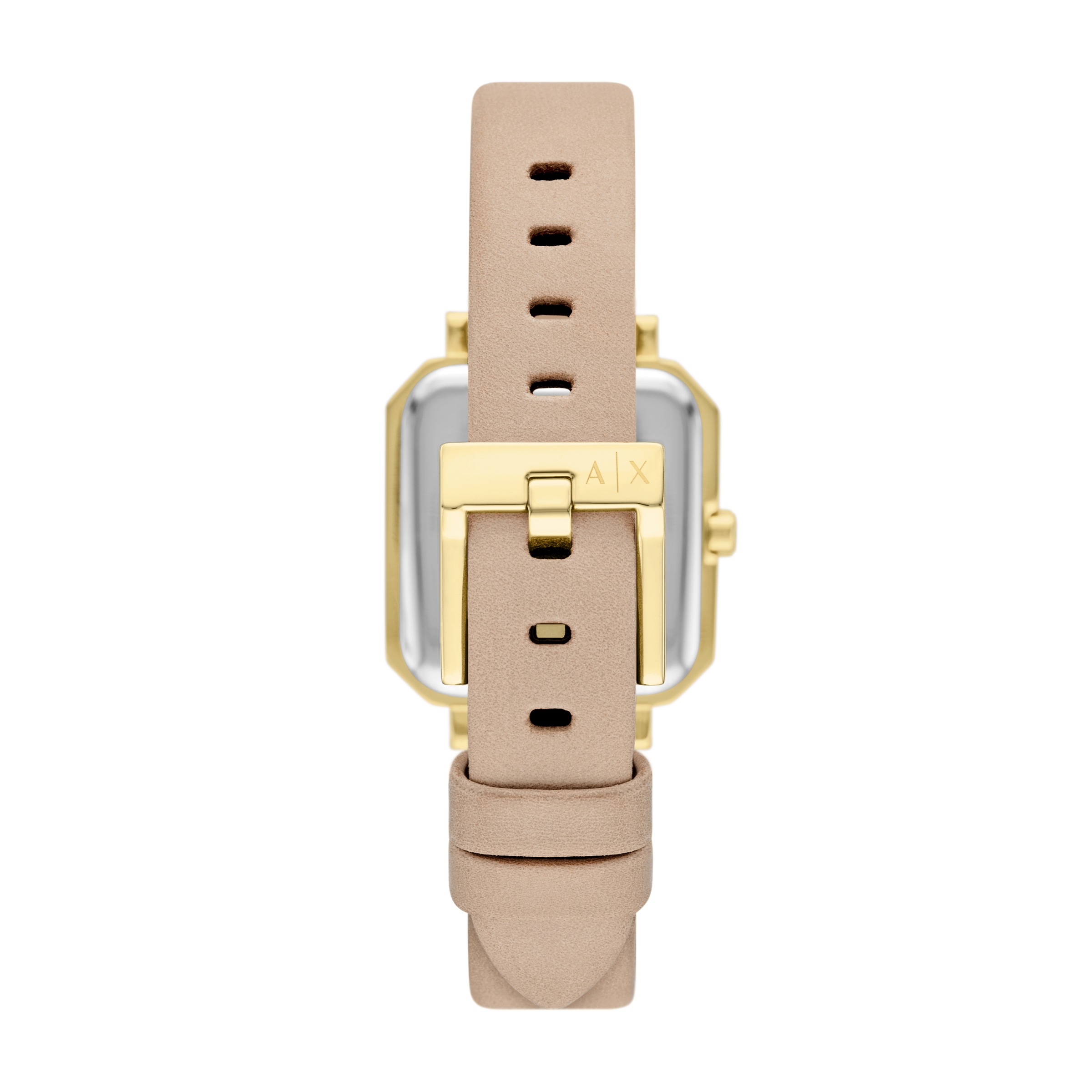 ARMANI EXCHANGE Quarzuhr, (Set, 2 tlg., mit Armband), Armbanduhr, Damenuhr, Lederarmband, Ideal auch als Geschenk, analog