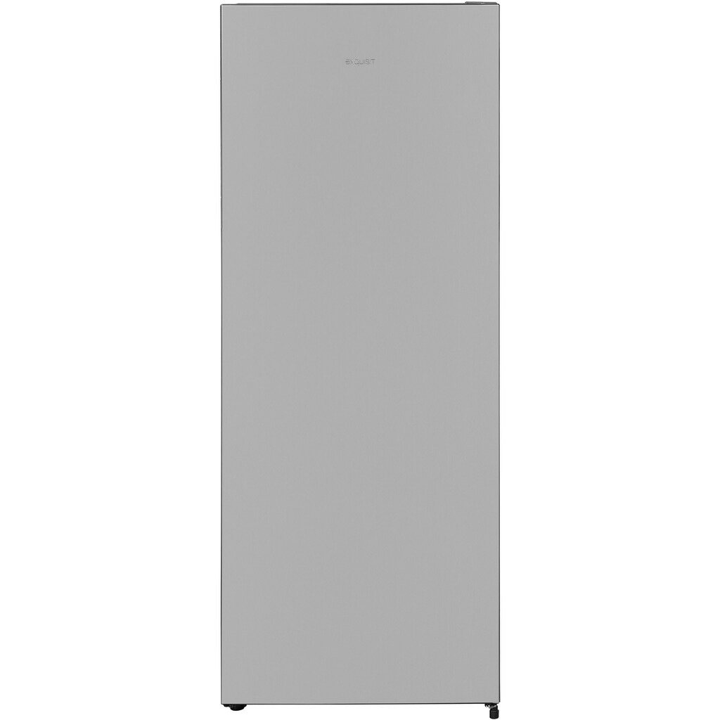 exquisit Vollraumkühlschrank, KS320-V-010E silber, 143,4 cm hoch, 55,0 cm breit, 242 L Volumen