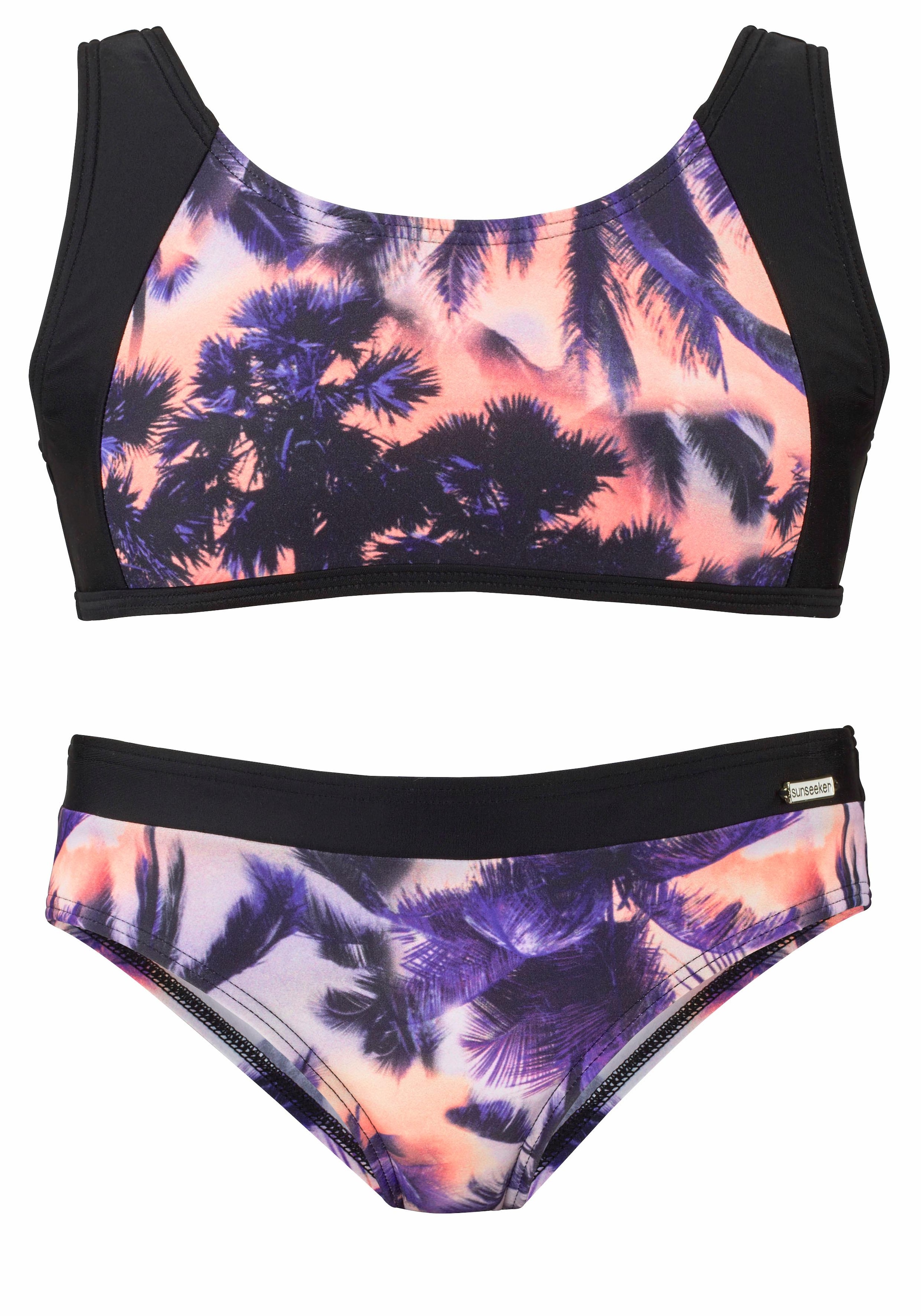 | kaufen online Bustier-Bikini, mit Sunseeker Palmendruck BAUR