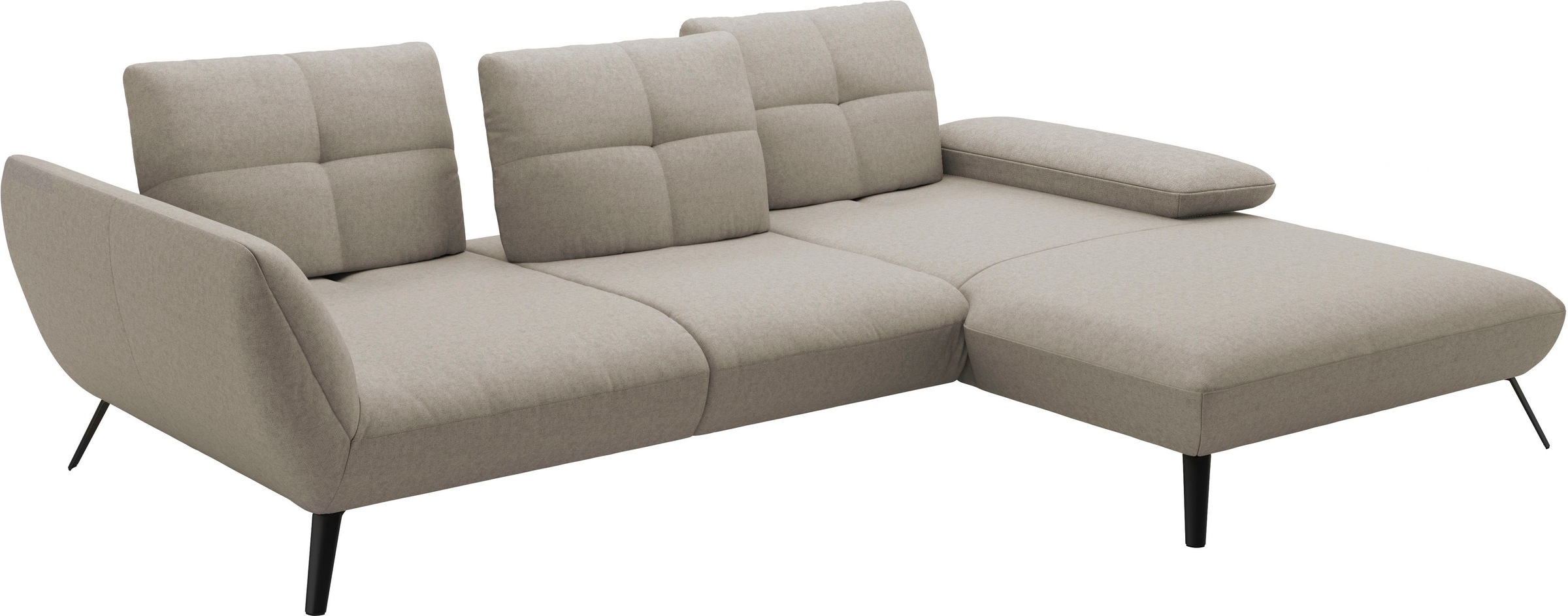 Places of Style Ecksofa »Mikado L-Form«, inkl. Sitztiefenverstellung und Armteilverstellung