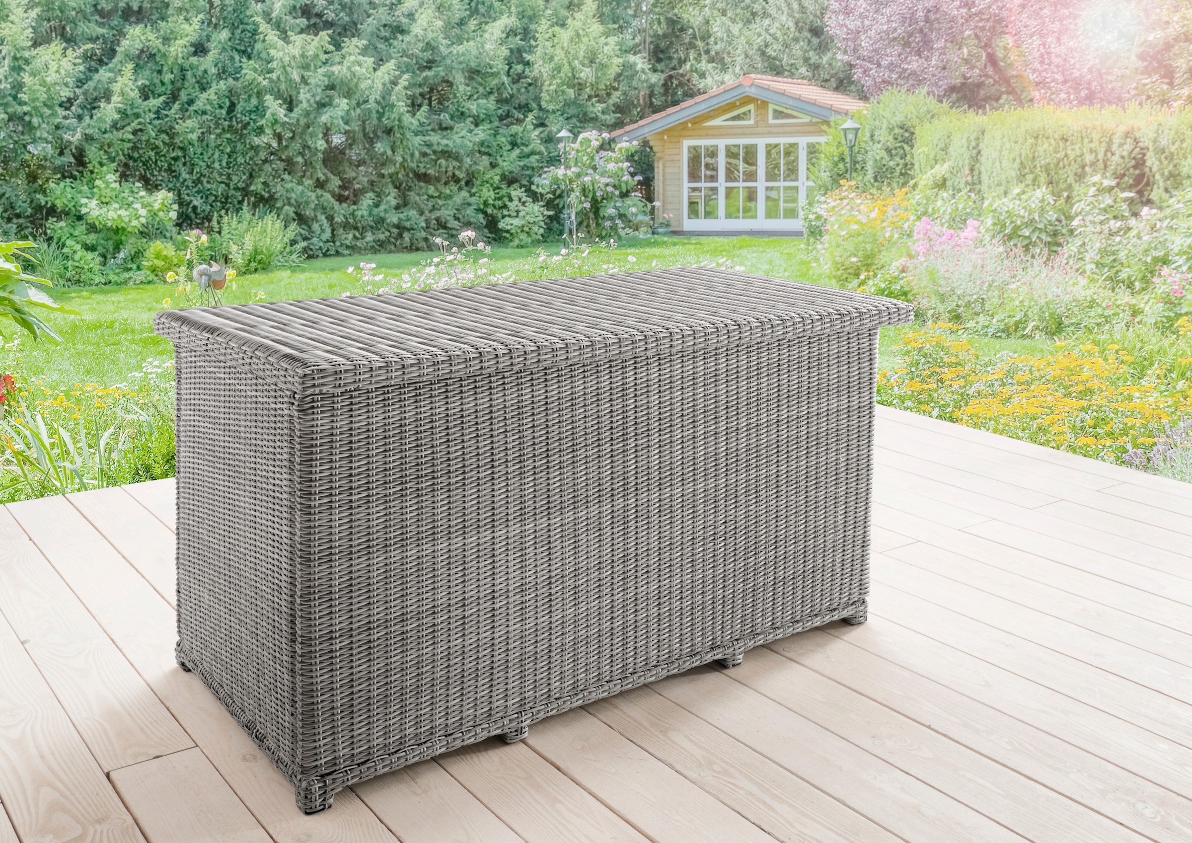 Destiny Kissenbox "CASA" Polyrattan, Deckel mit Gasdruckfeder, inkl. Inlett günstig online kaufen