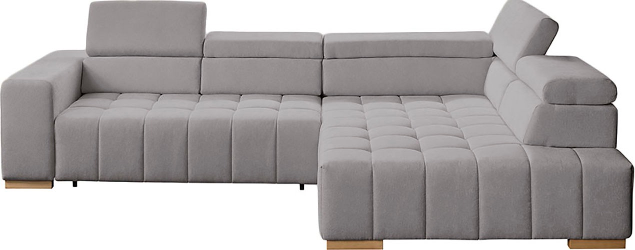 exxpo - sofa fashion Ecksofa »Elianos, hoher Komfort, inkl. Kopf- & Sitztiefenverstellung, L-Form« Kopfteile & Sitztiefe verstellbar, ohne Bettfunktion