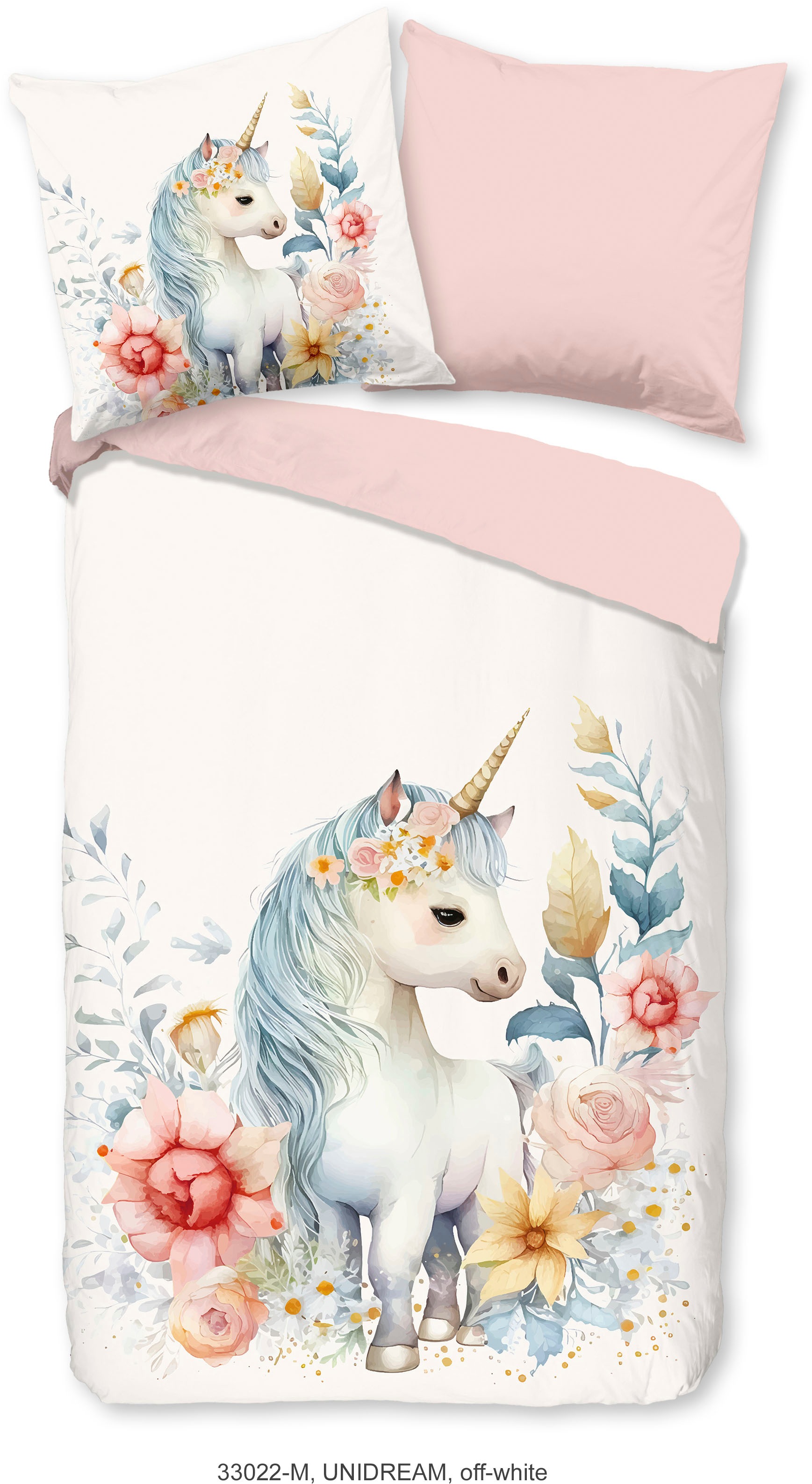 PURE luxury collection Kinderbettwäsche "Unidream" 2 Stk. tlg. 135x200, Pfl günstig online kaufen